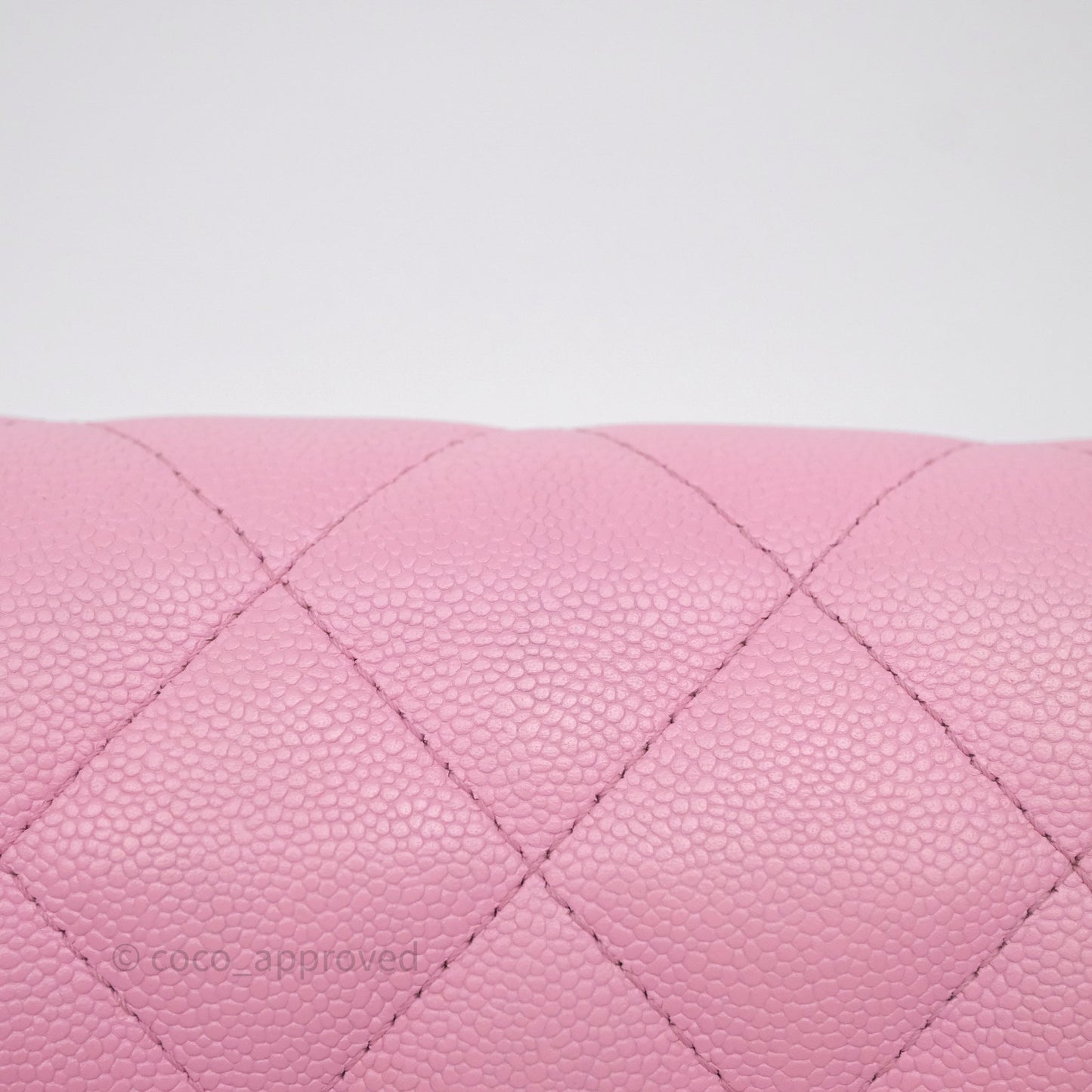 Chanel Large Flap Bag Heart Adjustable Chain Pink Caviar Aged Gold Hardware