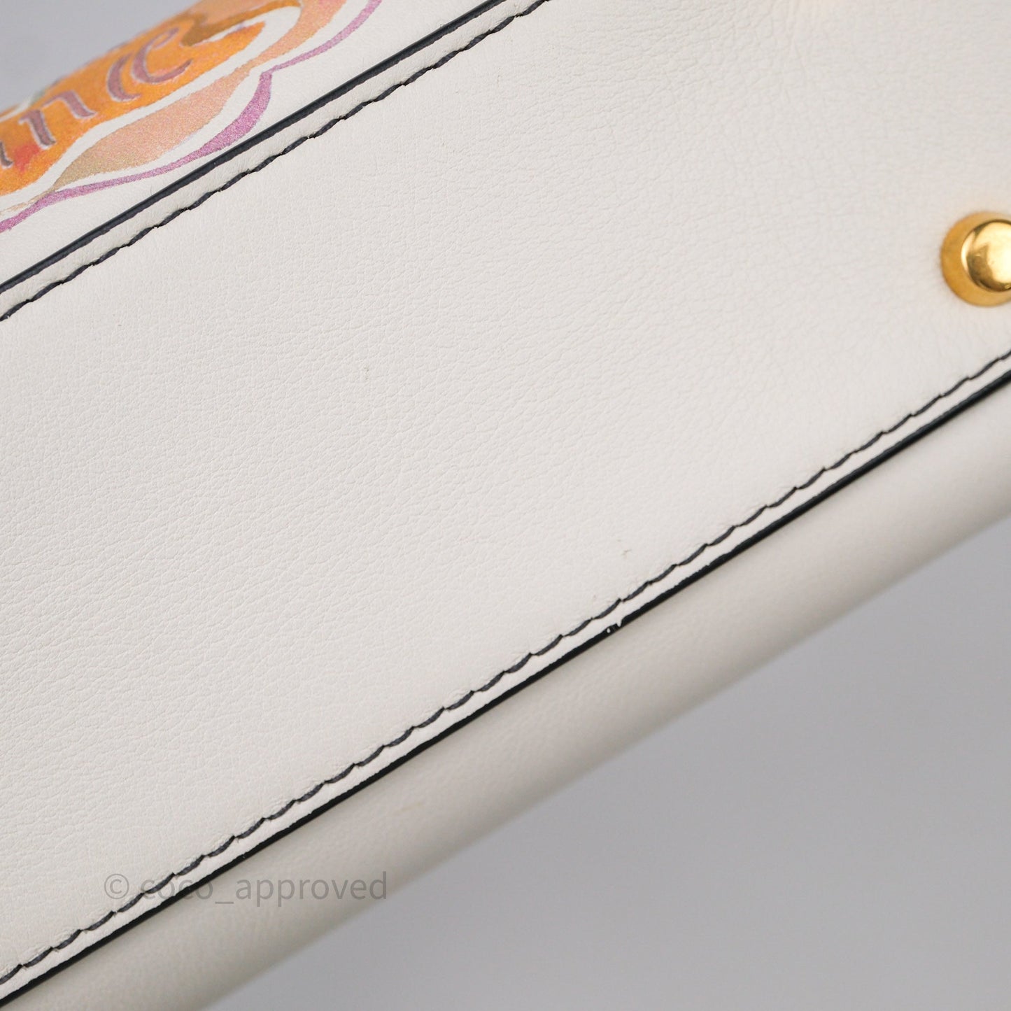 Christian Dior Mini Lady Dior Niki De Saint Phalle Calfskin White