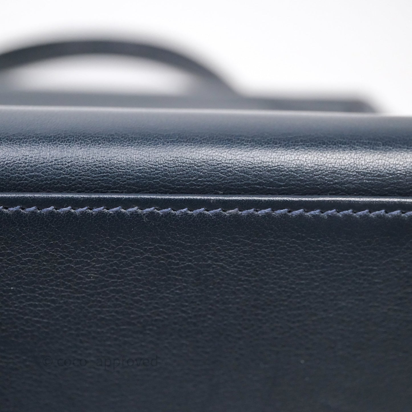 Hermes Kelly 28 Retourne Bleu Nuit 2Z Gold Hardware