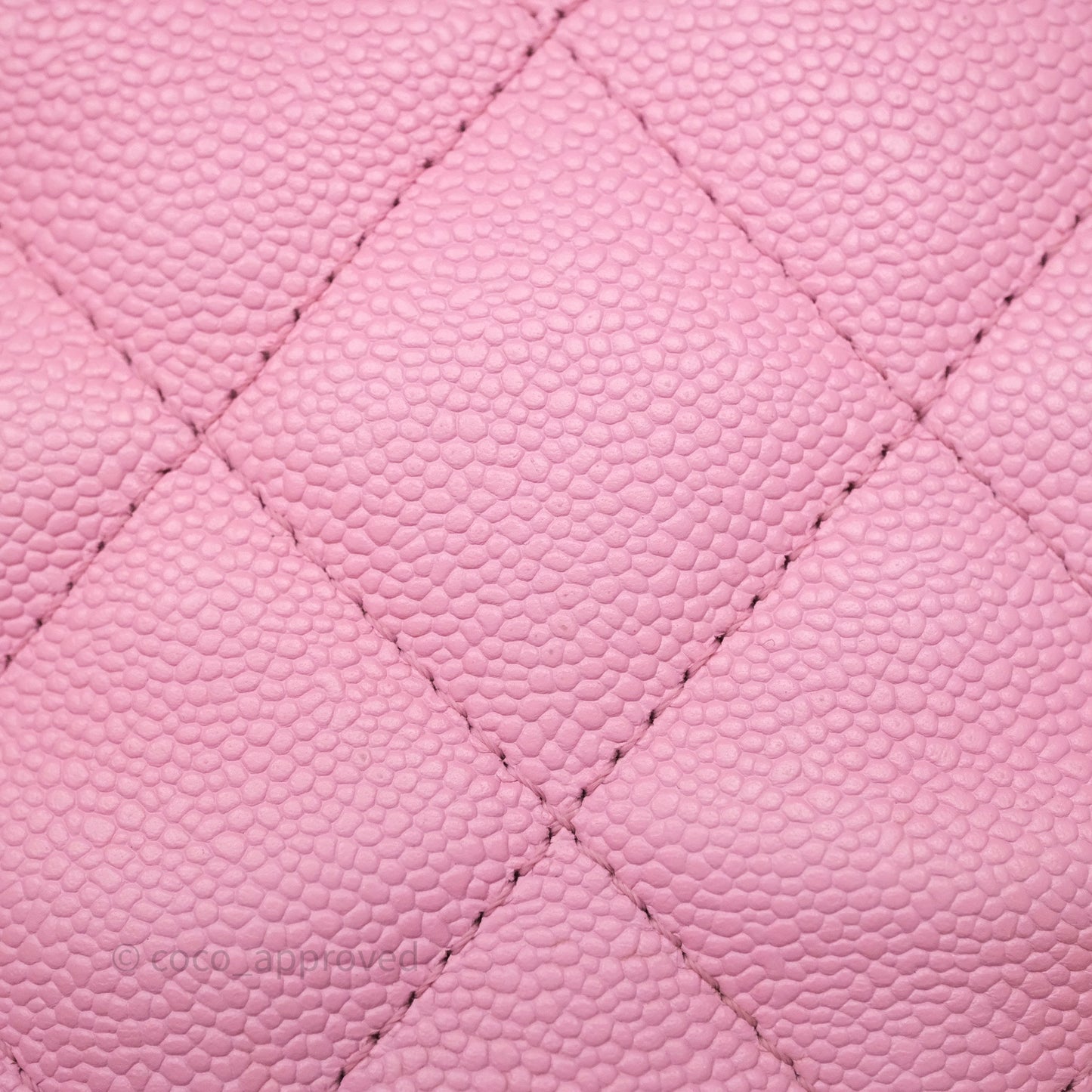 Chanel Large Flap Bag Heart Adjustable Chain Pink Caviar Aged Gold Hardware