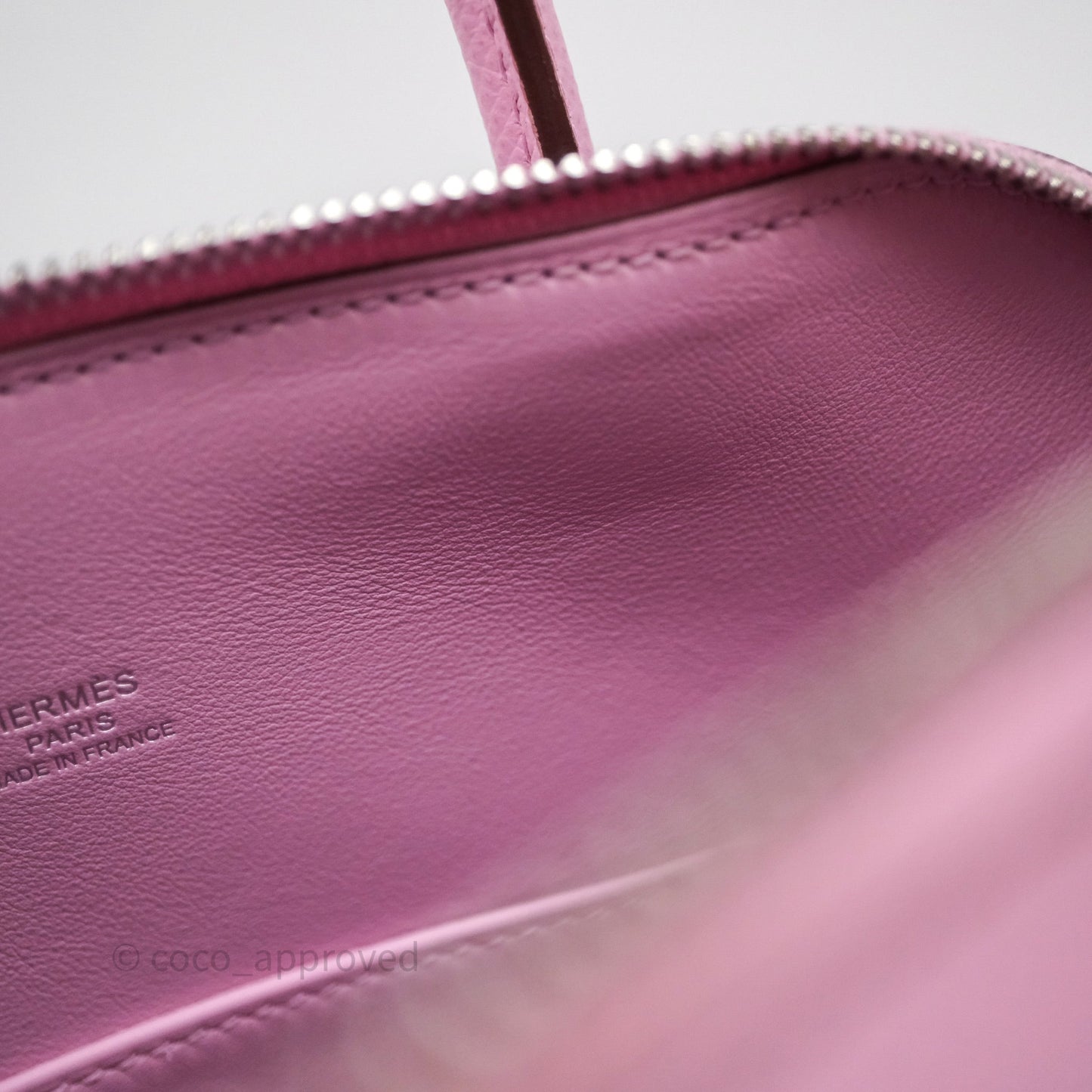 Hermès Bolide 1923 25 Mauve Sylvestre X9 Epsom Palladium Hardware