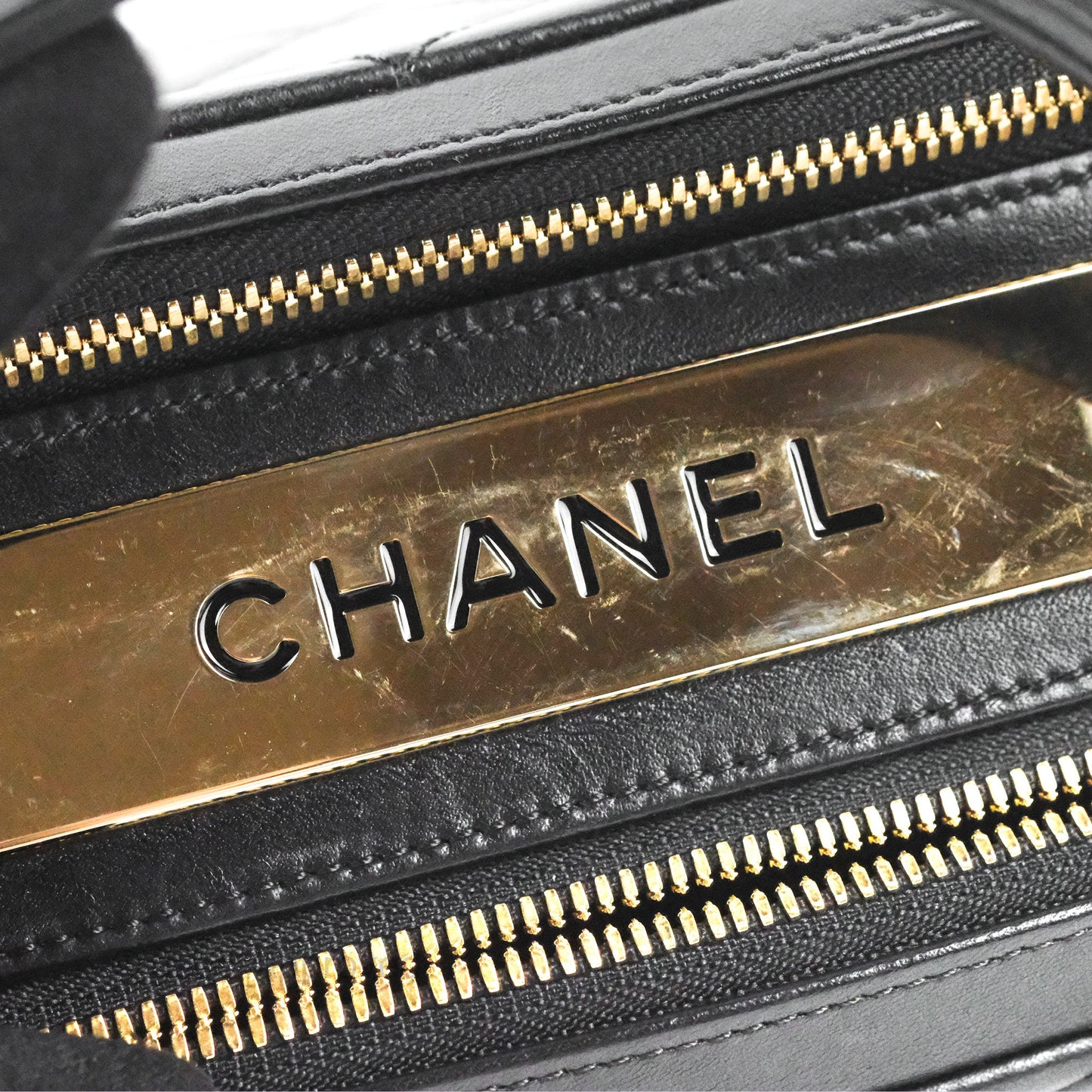 Chanel Quilted Small Trendy CC Bowling Bag Black Lambskin Gold Hardware