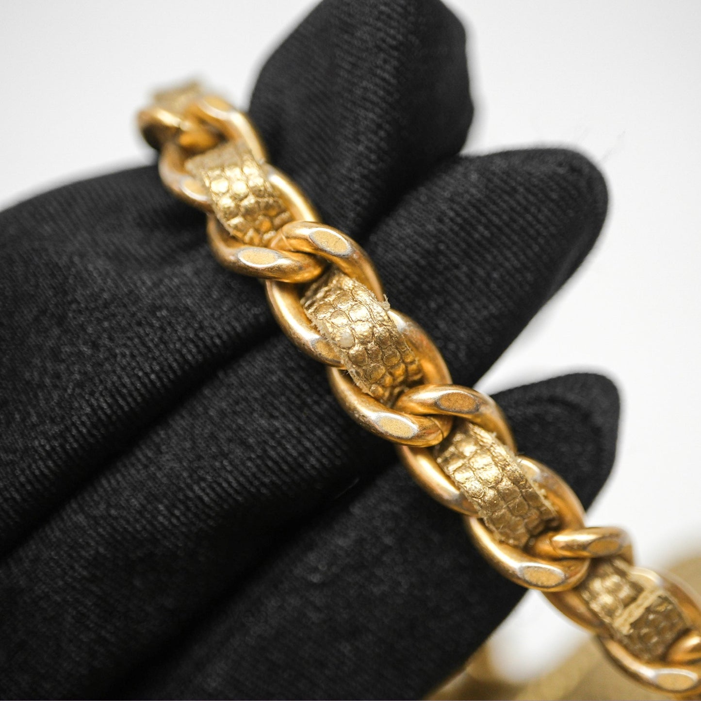 Chanel Quilted Mini Top Handle Vanity With Chain Gold Caviar Brushed Gold Hardware