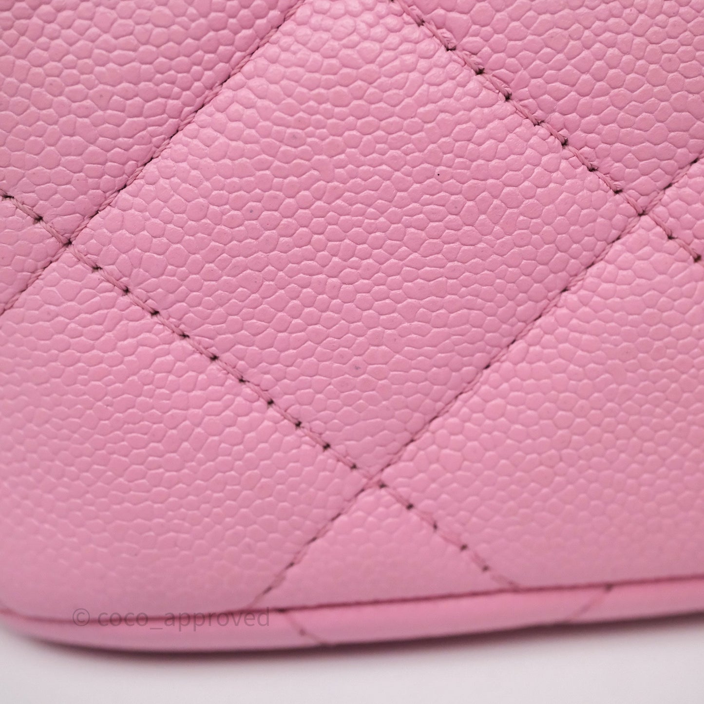 Chanel Large Flap Bag Heart Adjustable Chain Pink Caviar Aged Gold Hardware
