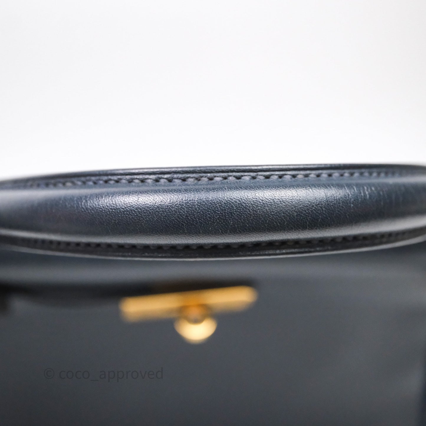 Hermes Kelly 28 Retourne Bleu Nuit 2Z Gold Hardware