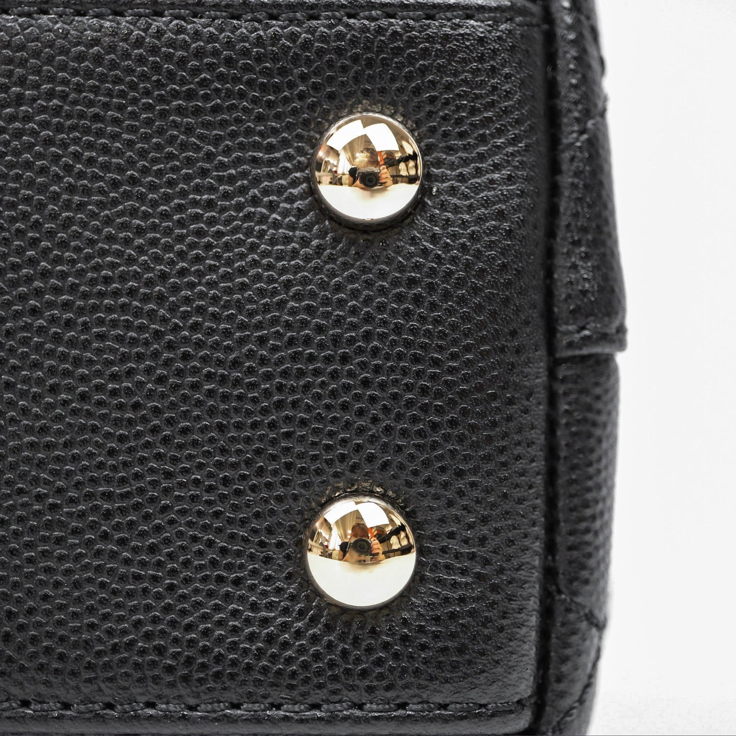 Chanel Small Coco Handle Quilted Black Caviar Gold Hardware