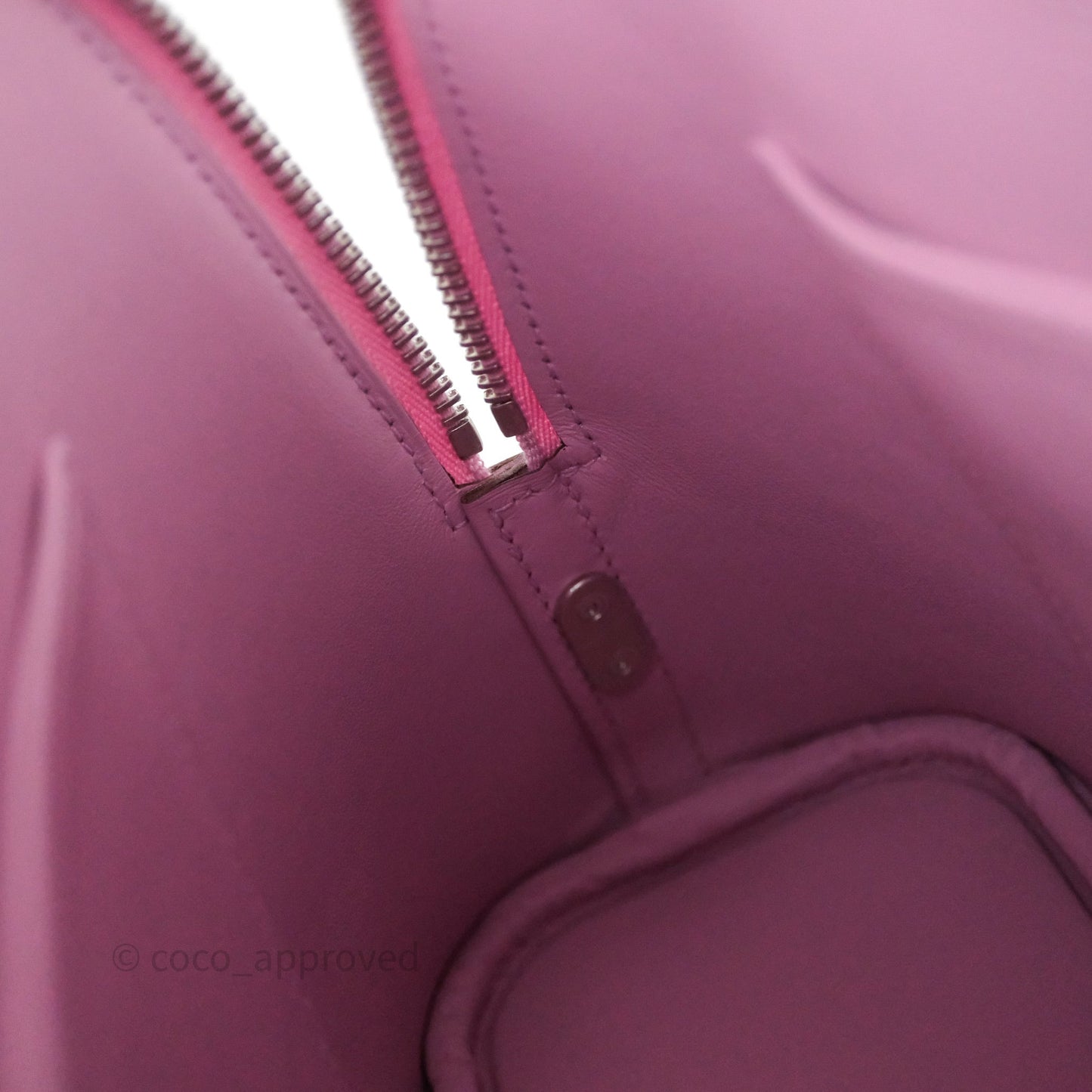Hermès Bolide 1923 25 Mauve Sylvestre X9 Epsom Palladium Hardware