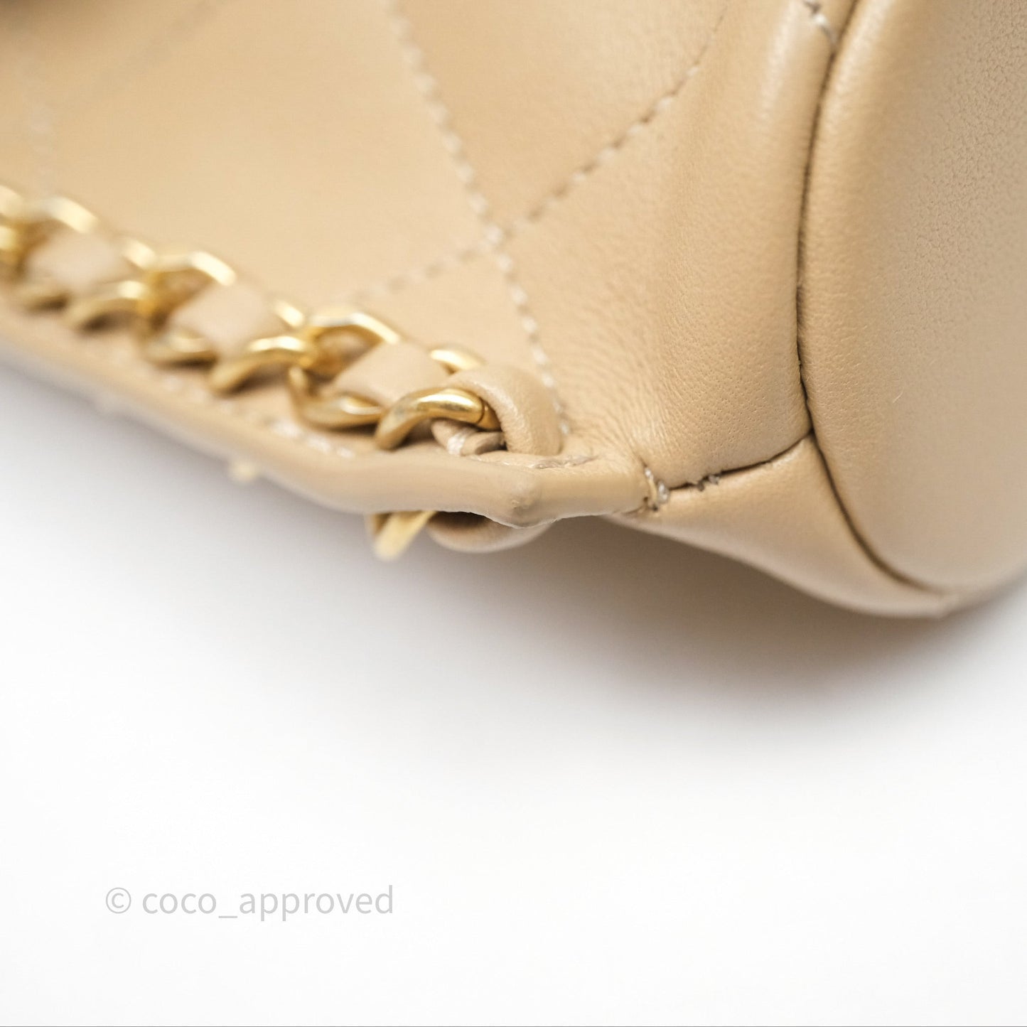 Chanel Small Hobo Bag Beige Calfskin Aged Gold Hardware