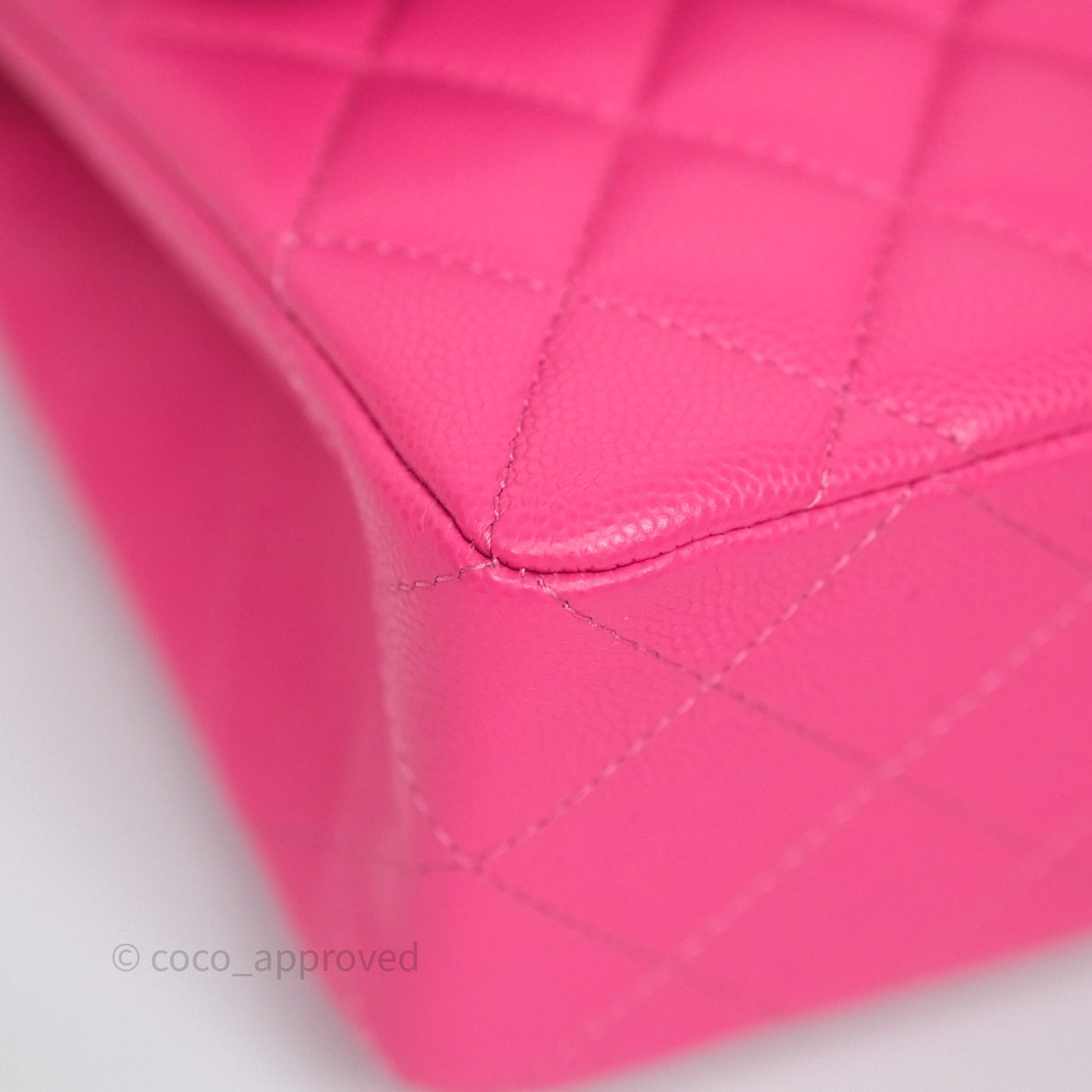 Chanel Small Classic Flap Quilted Hot Pink Caviar Gold Hardware