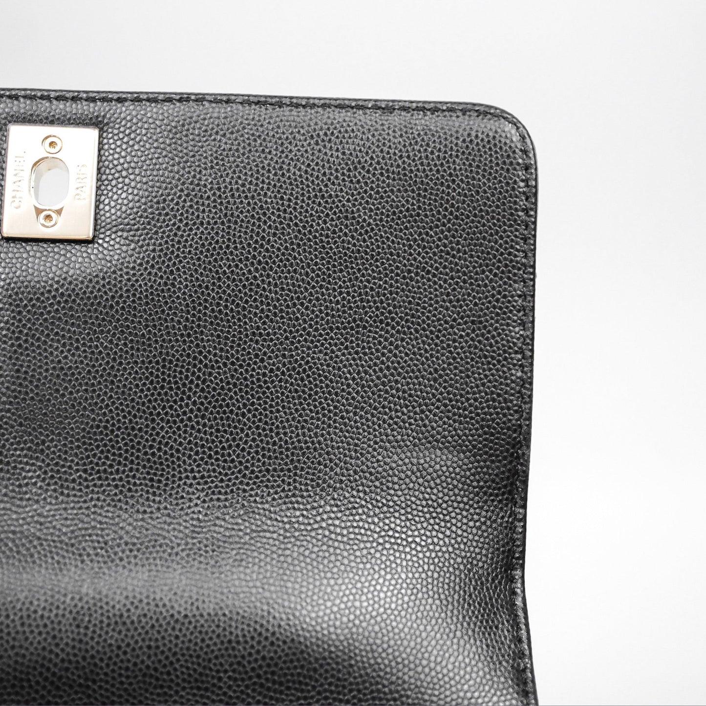 Chanel Small Coco Handle Quilted Black Caviar Gold Hardware