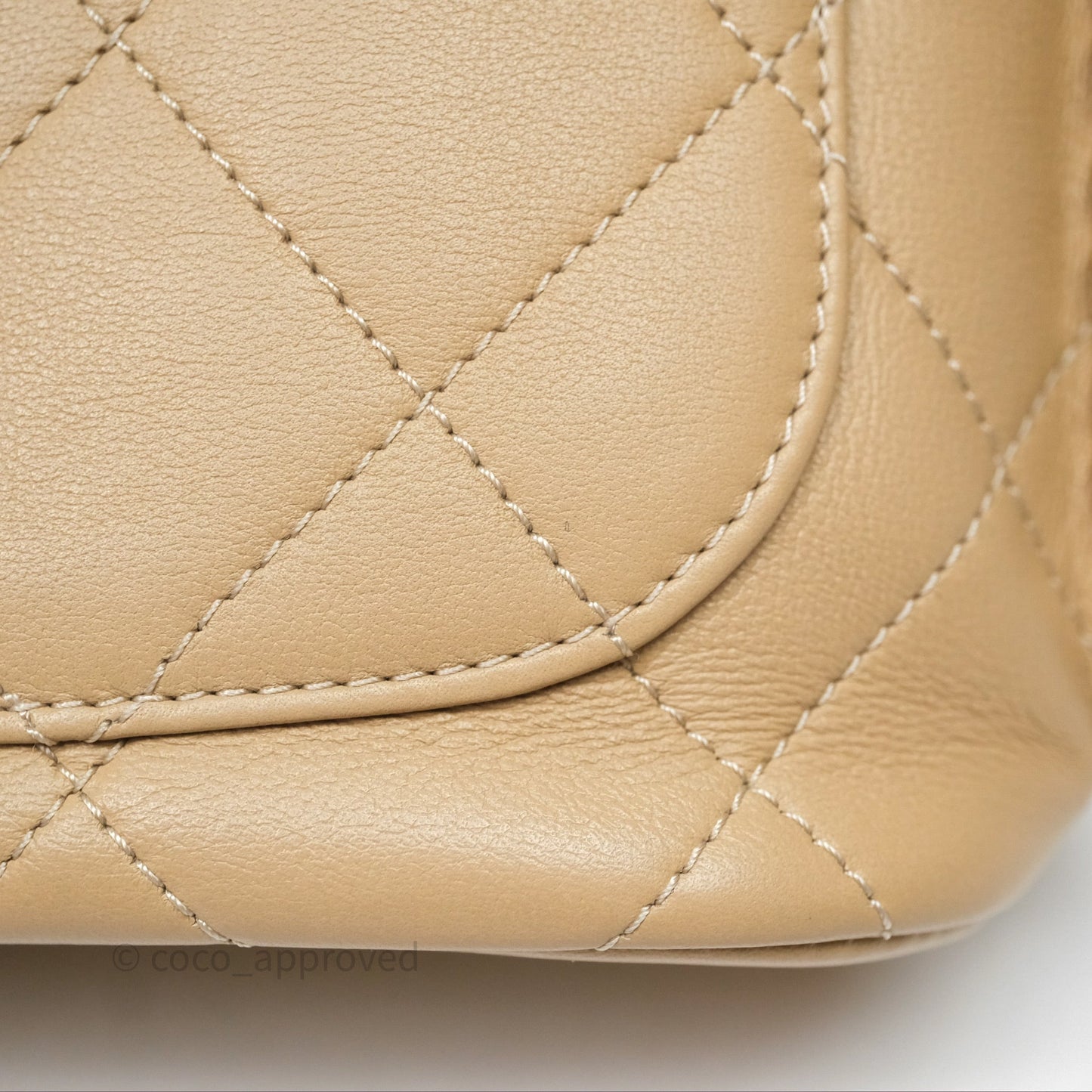 Chanel Small Hobo Bag Beige Calfskin Aged Gold Hardware