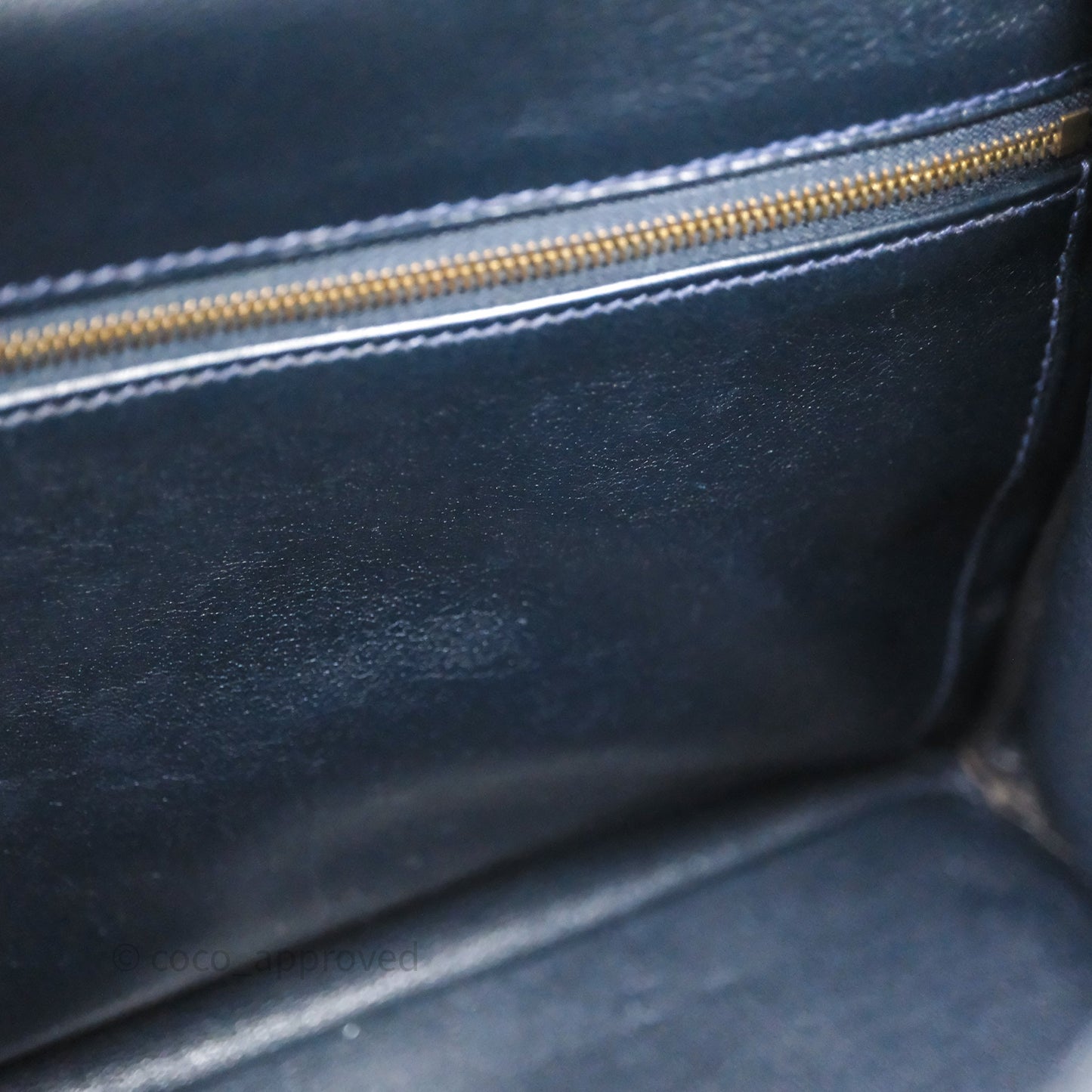 Hermes Kelly 28 Retourne Bleu Nuit 2Z Gold Hardware