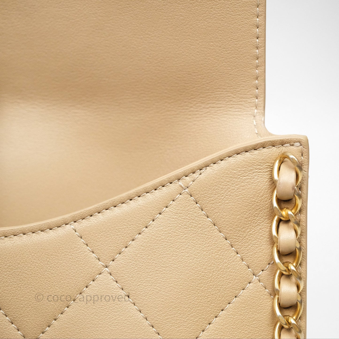 Chanel Small Hobo Bag Beige Calfskin Aged Gold Hardware