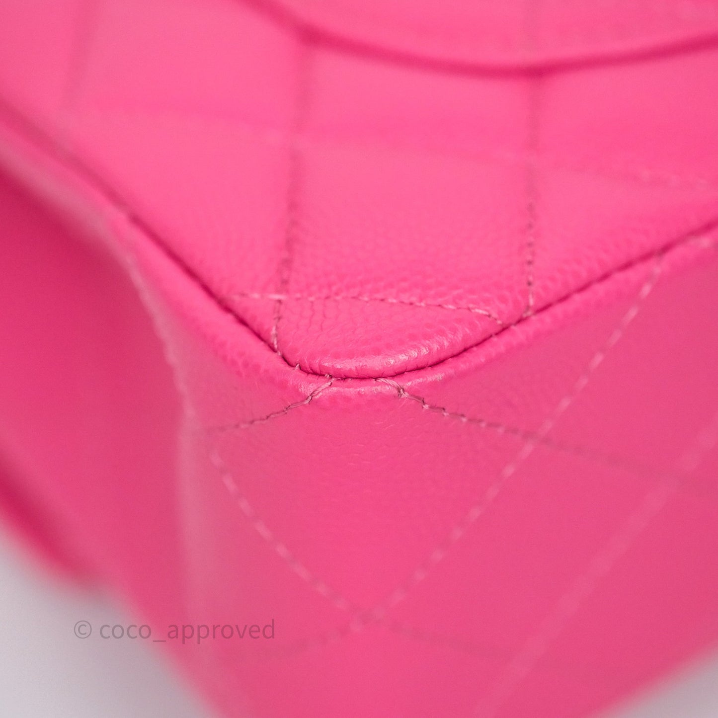 Chanel Small Classic Flap Quilted Hot Pink Caviar Gold Hardware