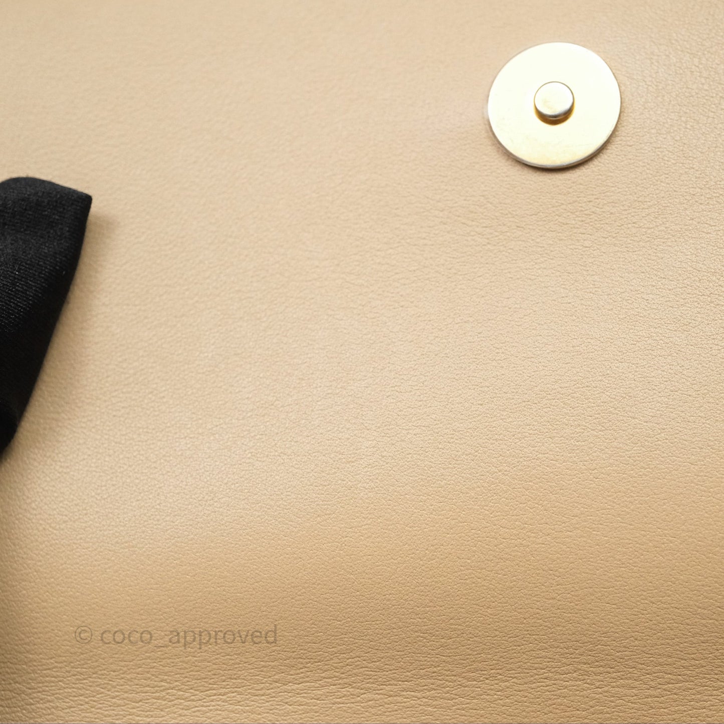 Chanel Small Hobo Bag Beige Calfskin Aged Gold Hardware