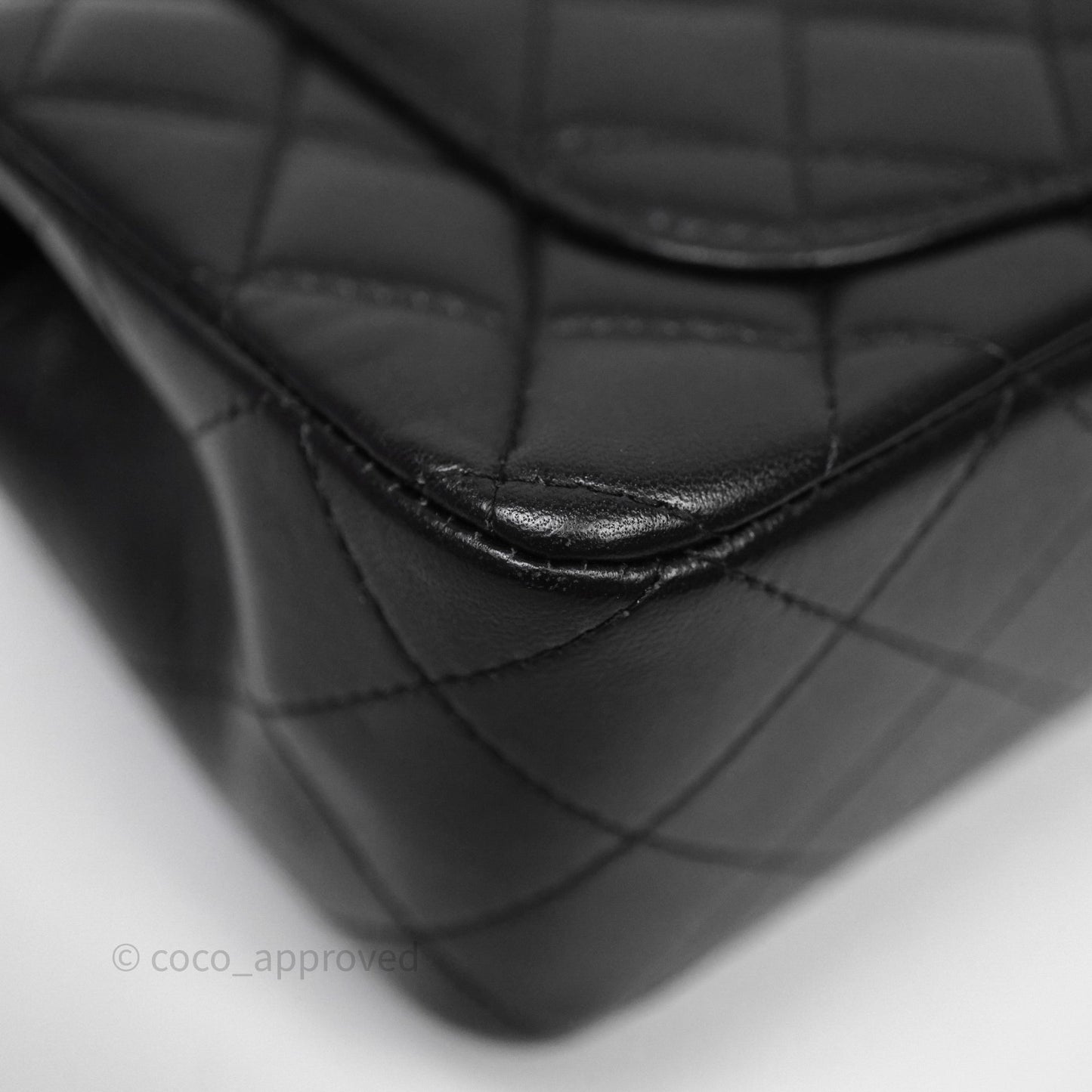 Chanel Top Handle Mini Rectangular Flap Black Lambskin Aged Gold Hardware