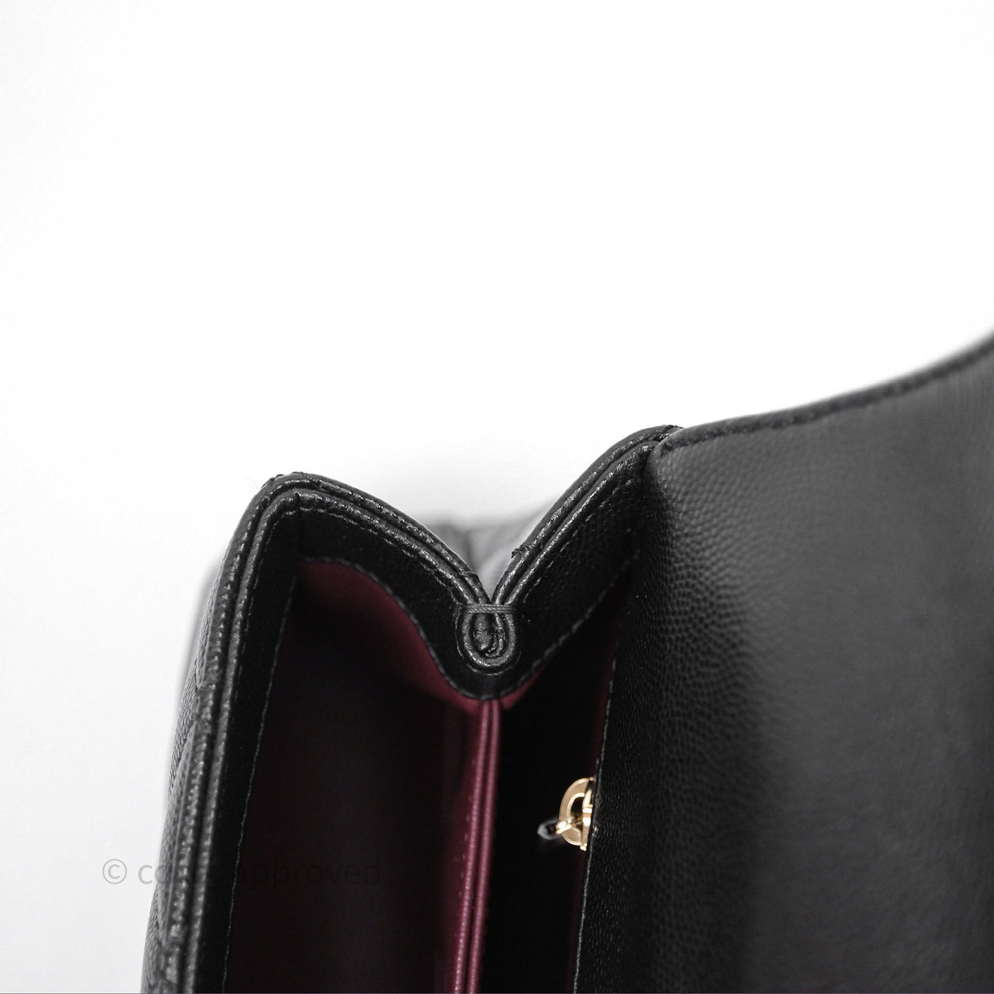 Chanel Small Coco Handle Quilted Black Caviar Gold Hardware