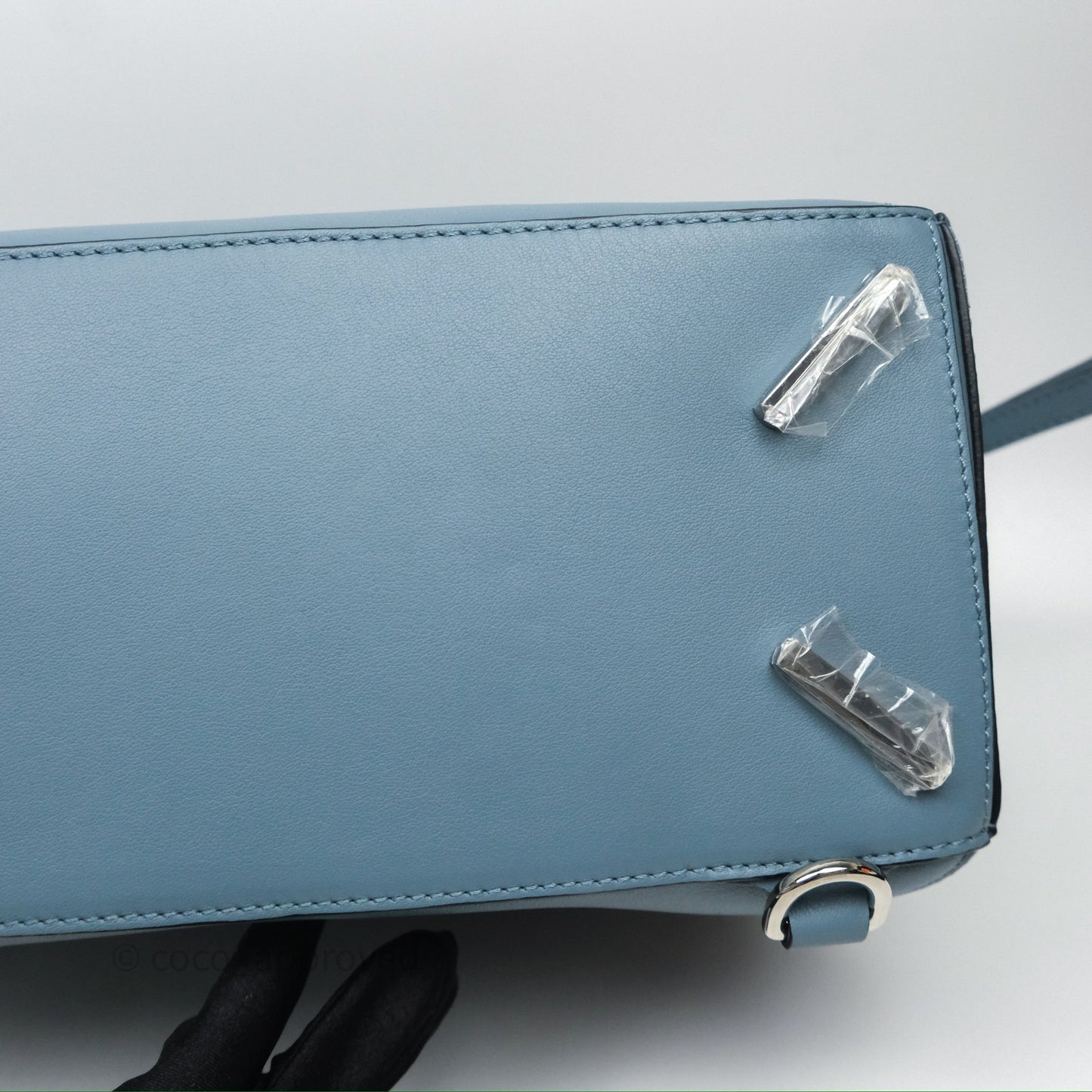 Loewe Medium Puzzle Bag Stone Calfskin Silver Hardware