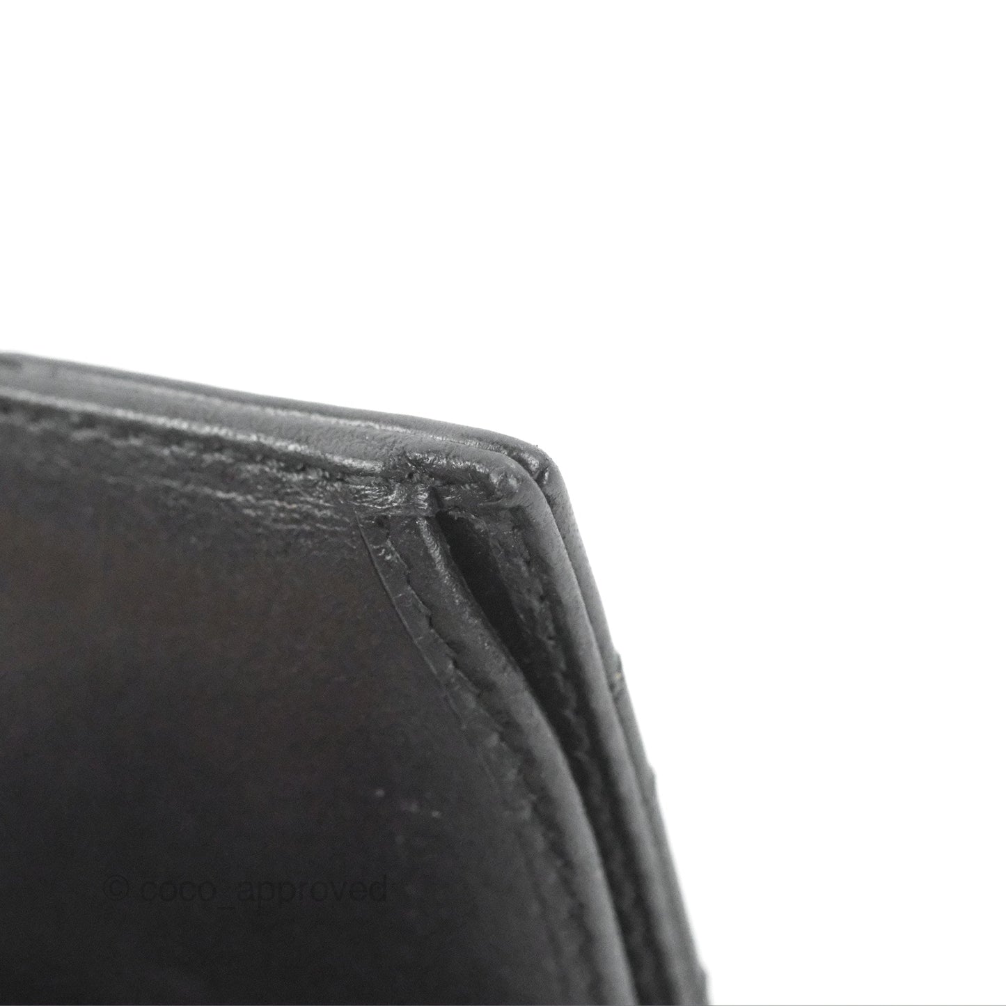 Gucci GG Marmont Card Case Wallet Black Lambskin