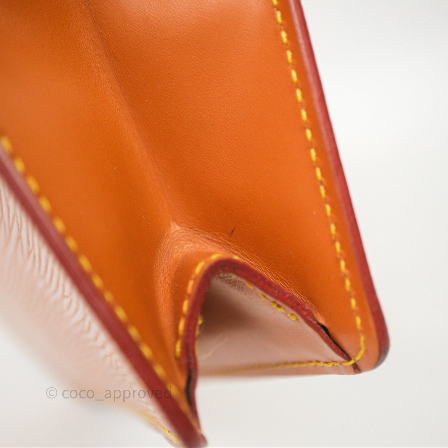 Louis Vuitton Epi Dragonne Clutch Brown Gold Hardware