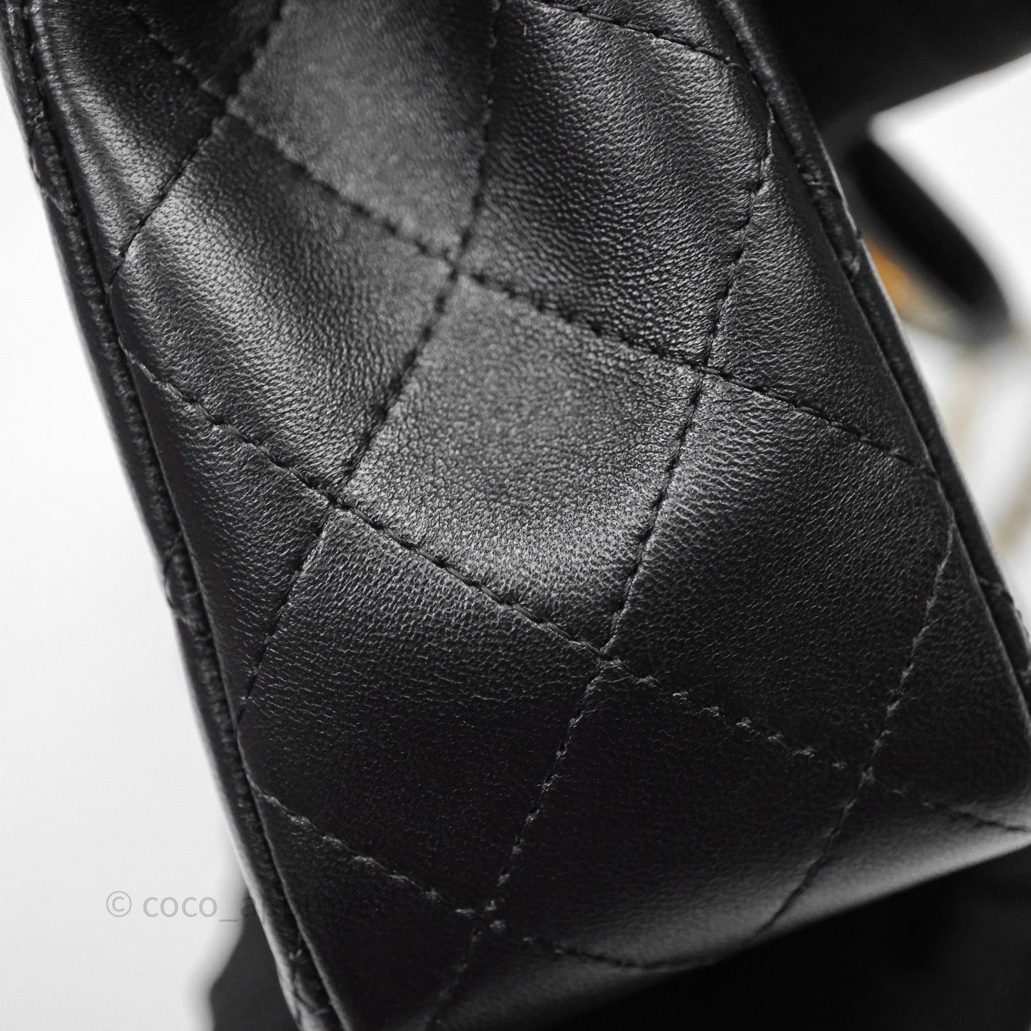 Chanel Top Handle Mini Rectangular Flap Black Lambskin Aged Gold Hardware