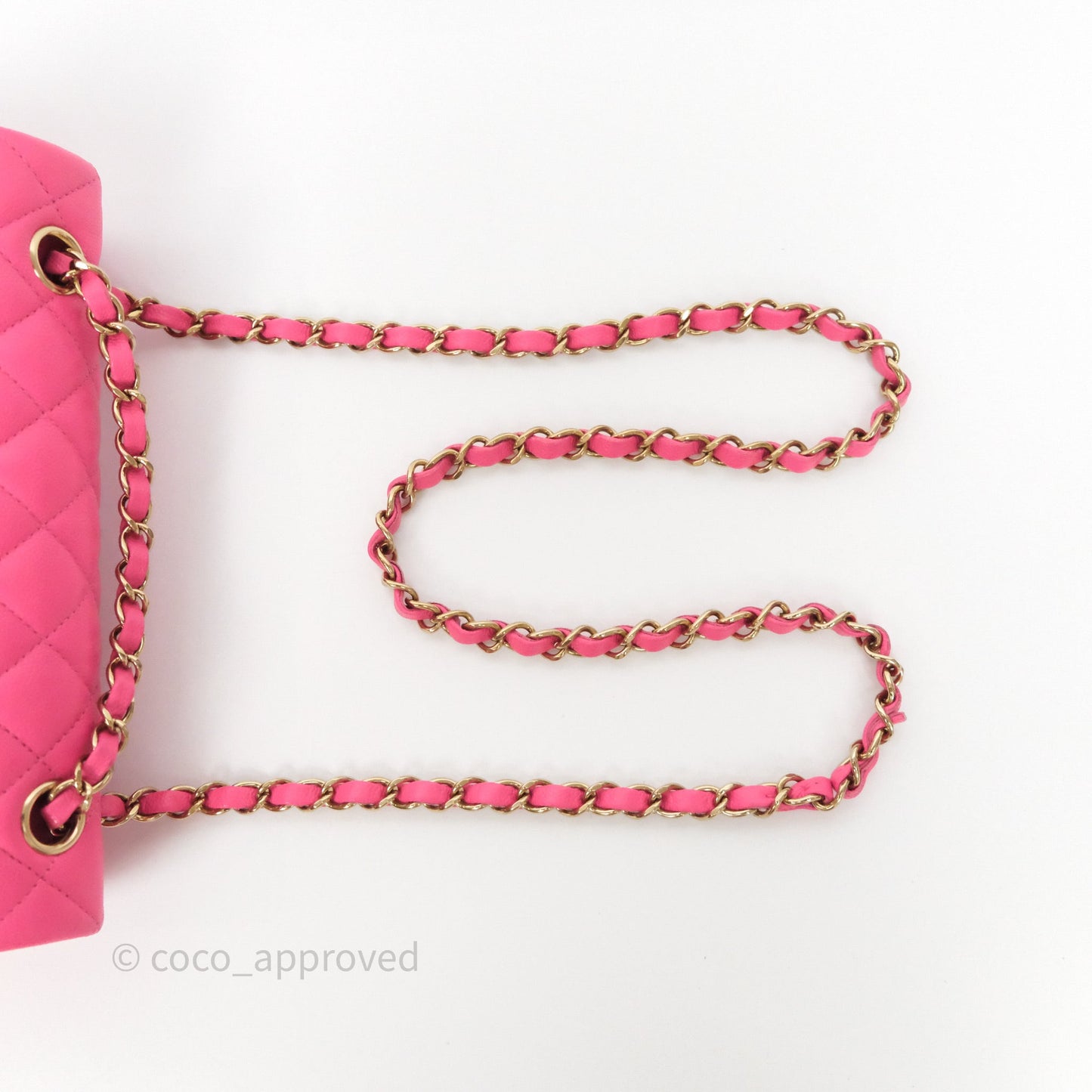 Chanel Small Classic Flap Quilted Hot Pink Caviar Gold Hardware