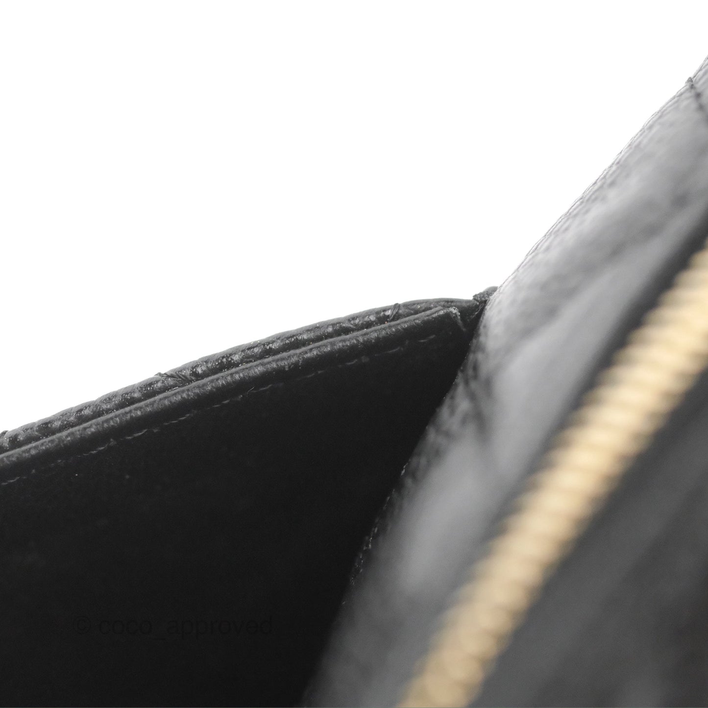 Chanel Quilted CC Timeless Caviar Pochette Black Caviar Gold Hardware