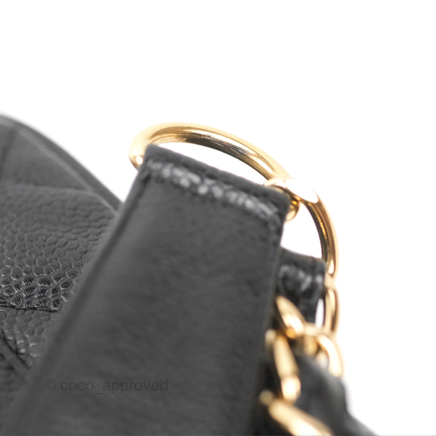 Chanel Quilted CC Timeless Caviar Pochette Black Caviar Gold Hardware