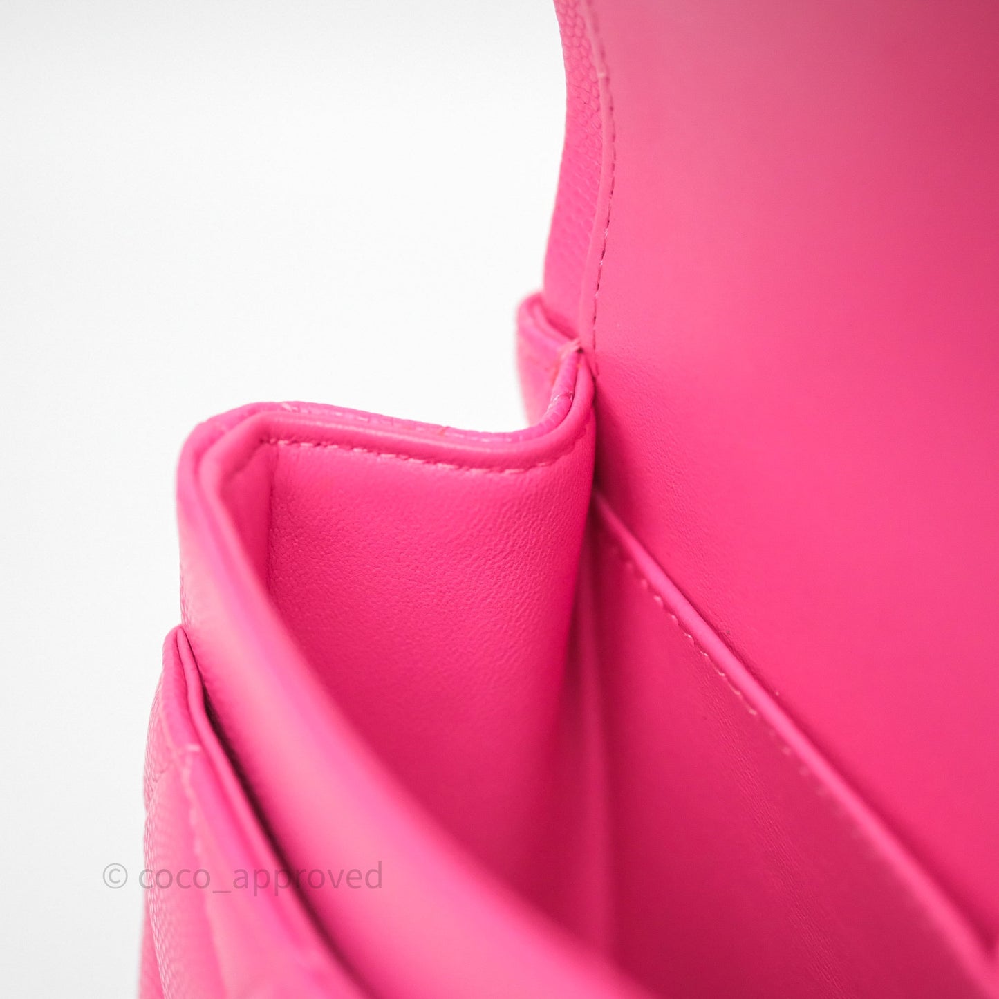 Chanel Small Classic Flap Quilted Hot Pink Caviar Gold Hardware
