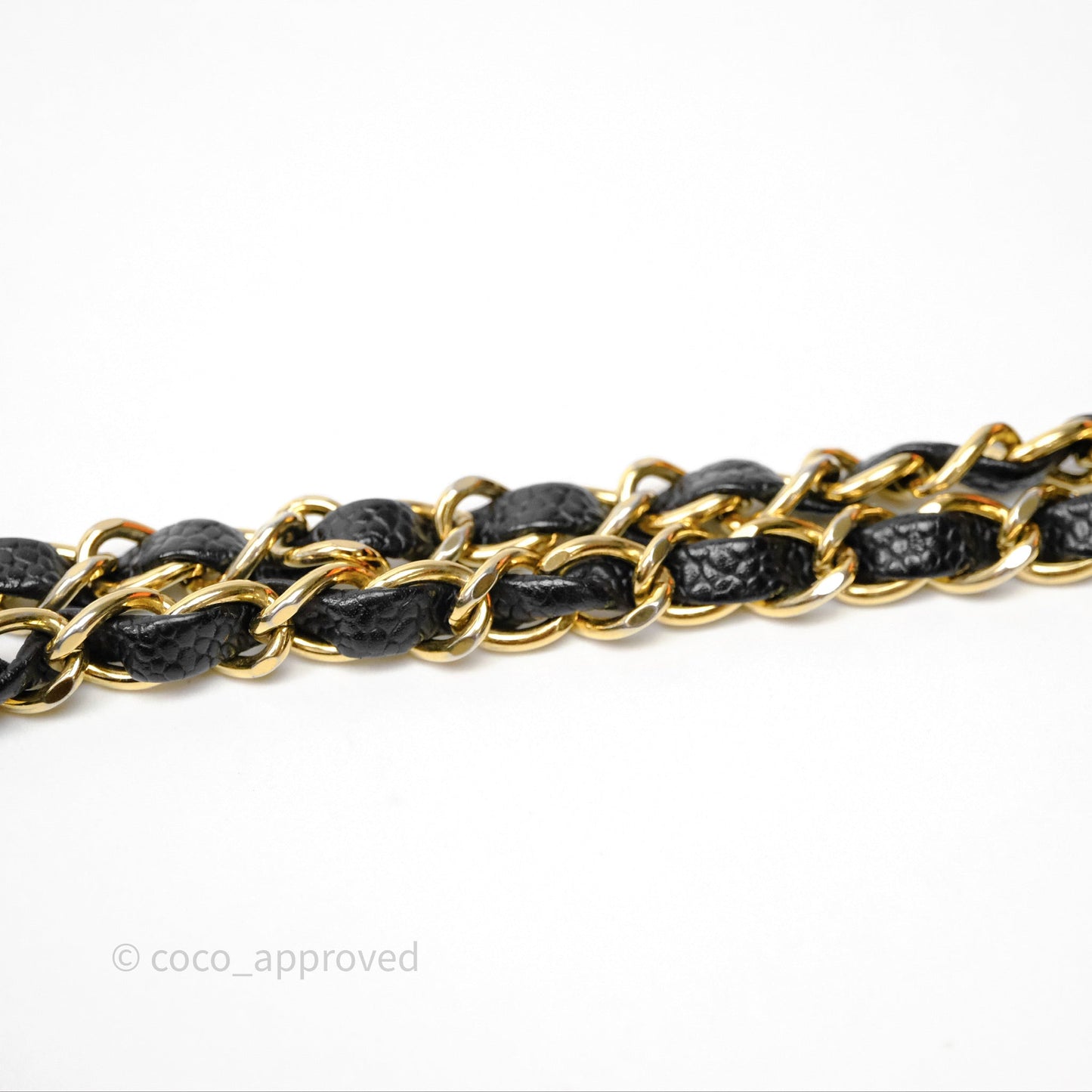 Chanel Classic M/L Medium Flap Quilted Black Caviar Gold Hardware