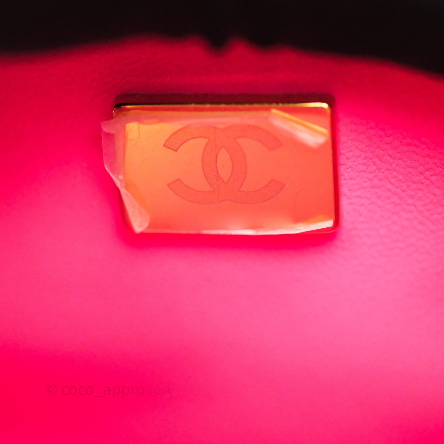 Chanel Small Classic Flap Quilted Hot Pink Caviar Gold Hardware