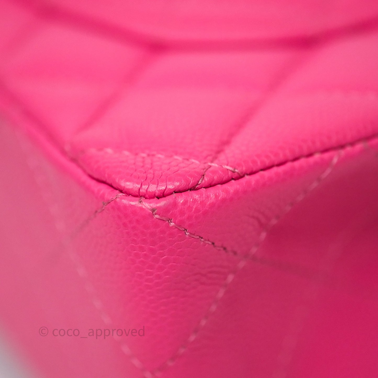 Chanel Small Classic Flap Quilted Hot Pink Caviar Gold Hardware