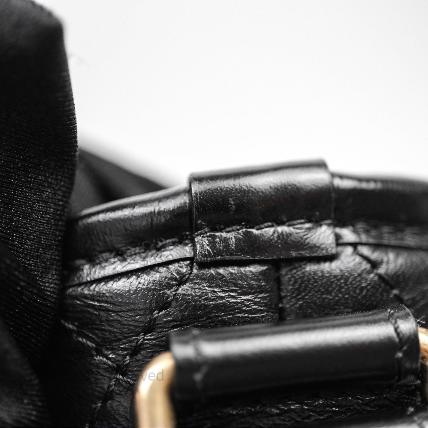 Chanel Small Gabrielle Hobo Quilted Black Aged Calfskin