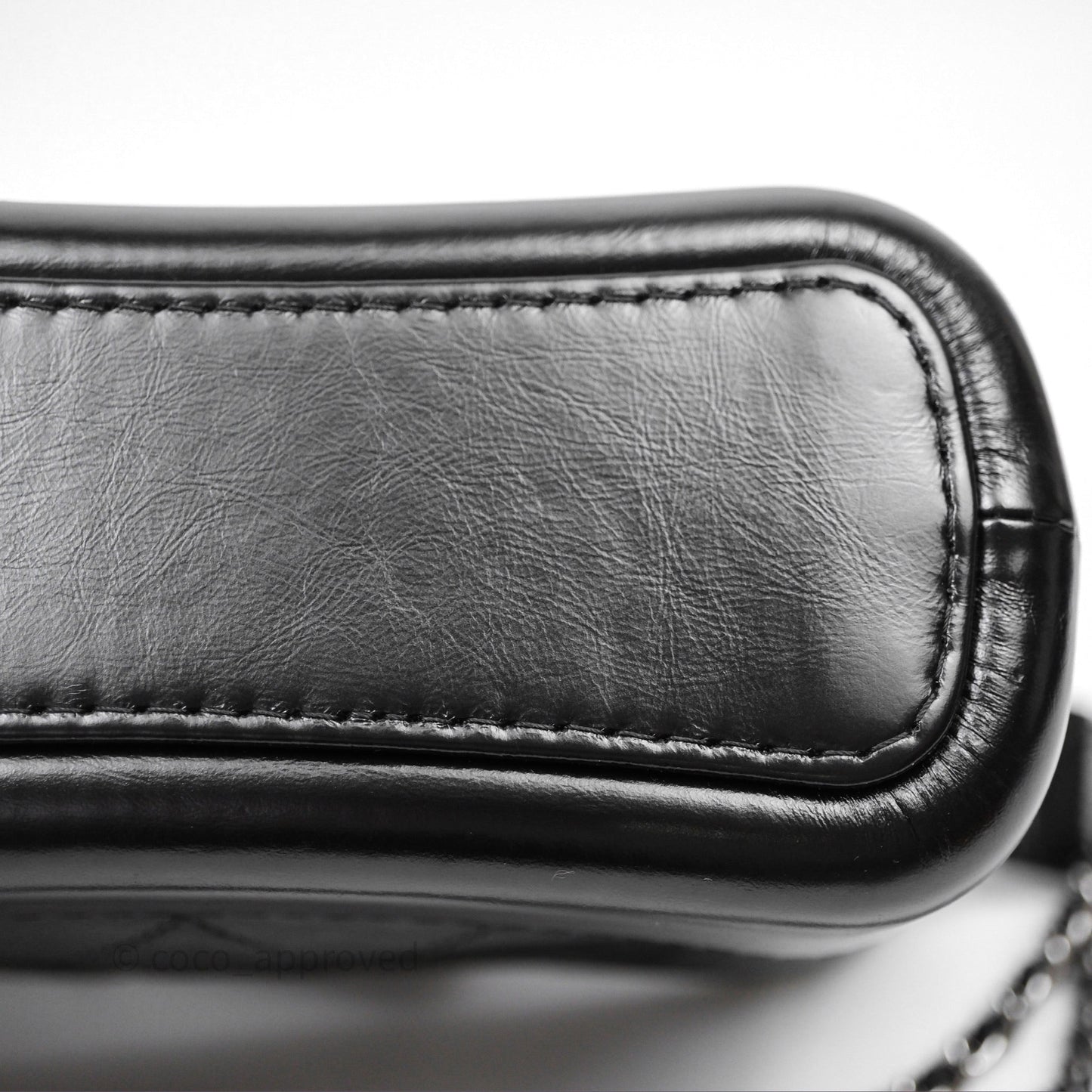 Chanel Small Gabrielle Hobo Quilted Black Aged Calfskin