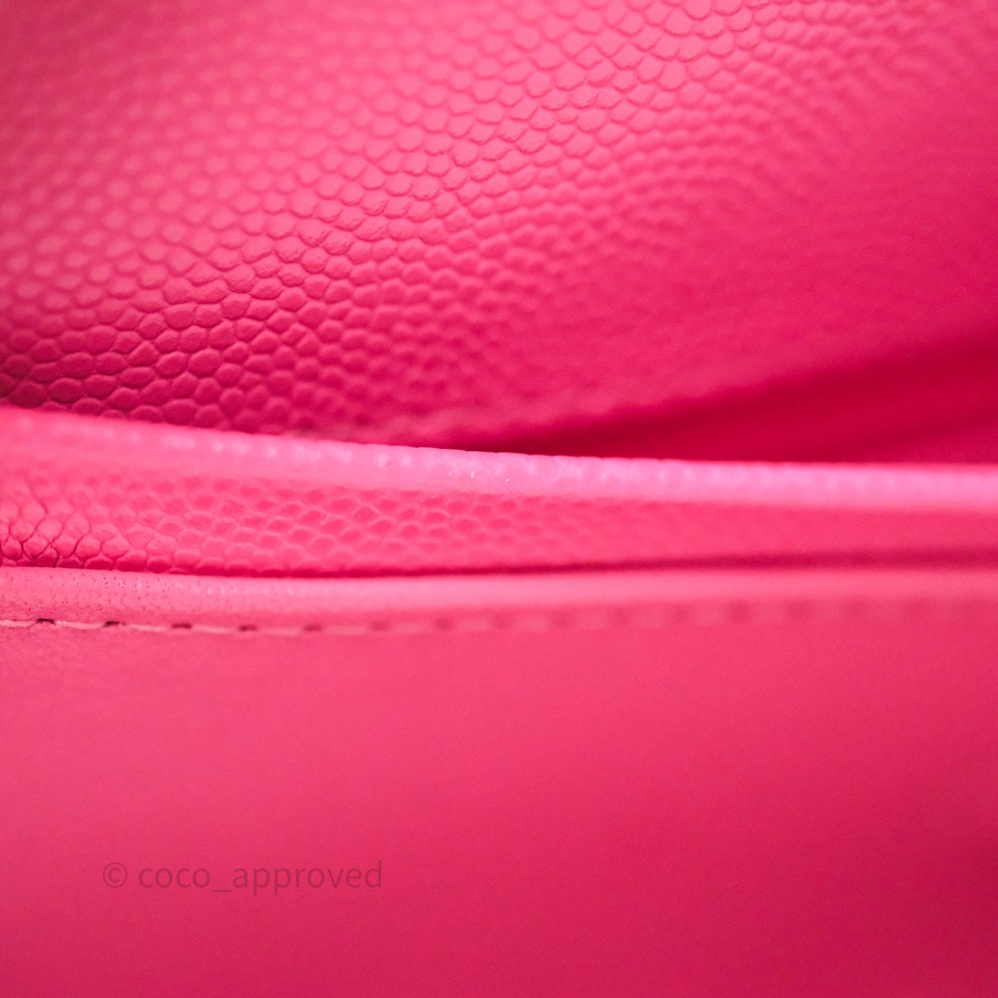 Chanel Small Classic Flap Quilted Hot Pink Caviar Gold Hardware