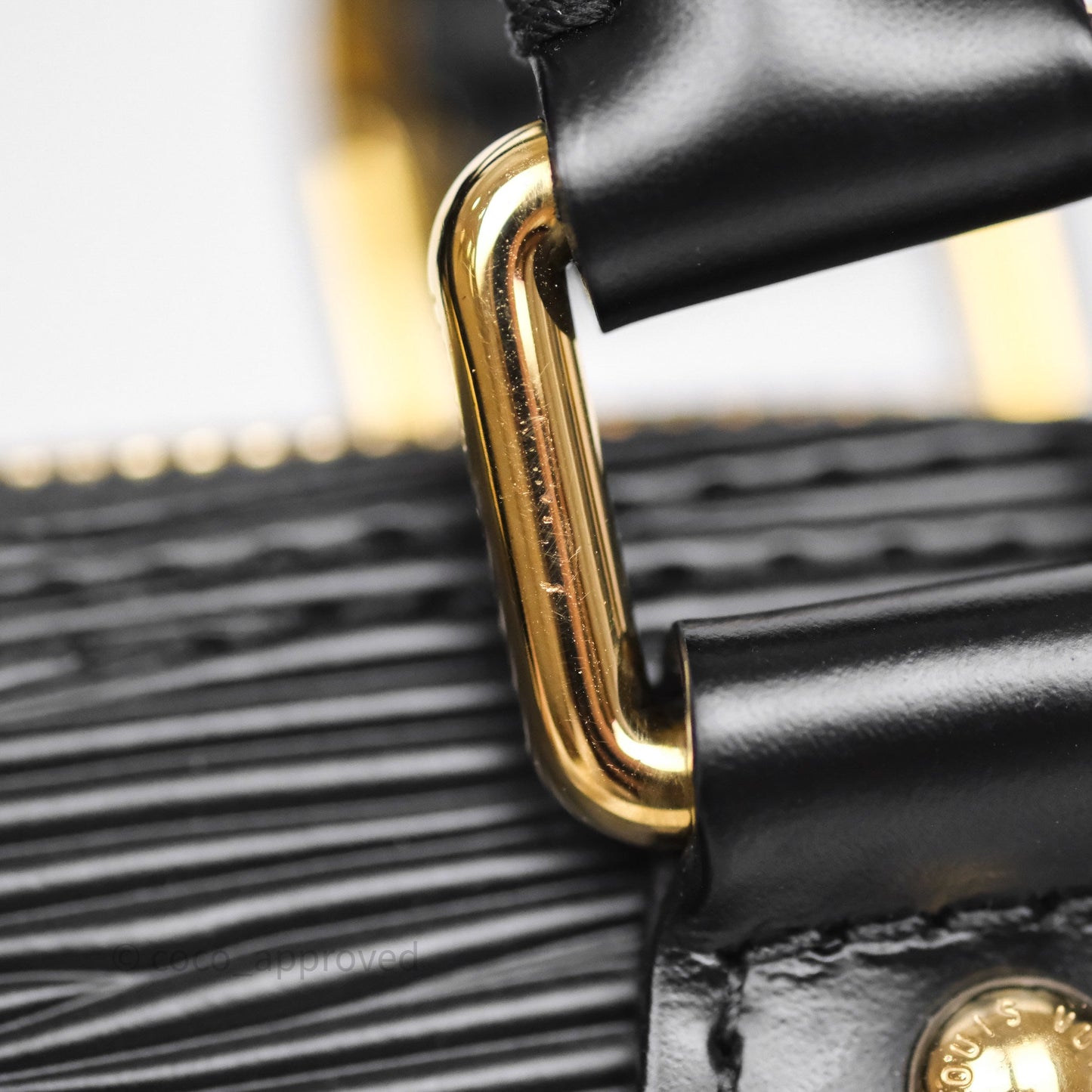 Louis Vuitton x Murakami Alma BB Black Epi Gold Hardware