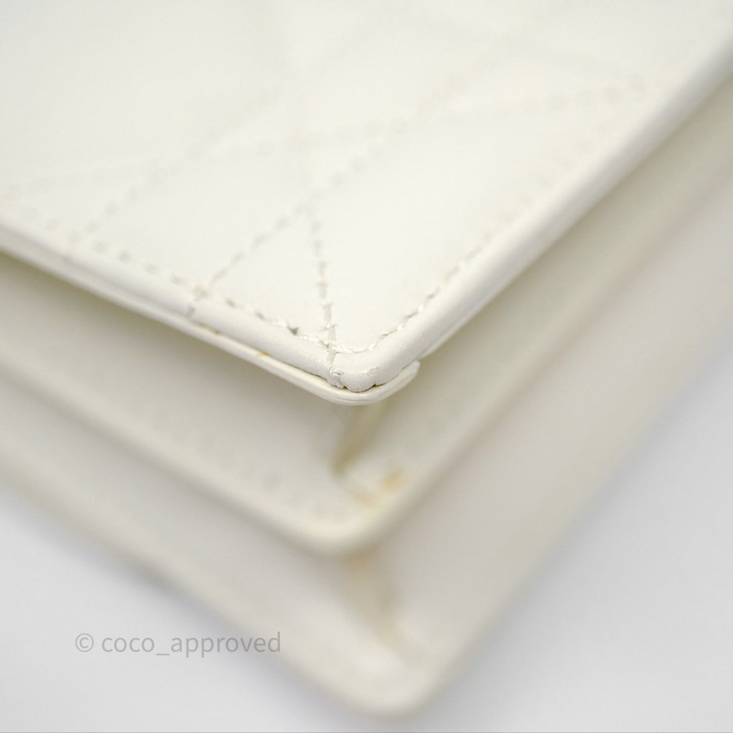 Dior Miss Caro Mini Bag Latte White Macrocannage Lambskin