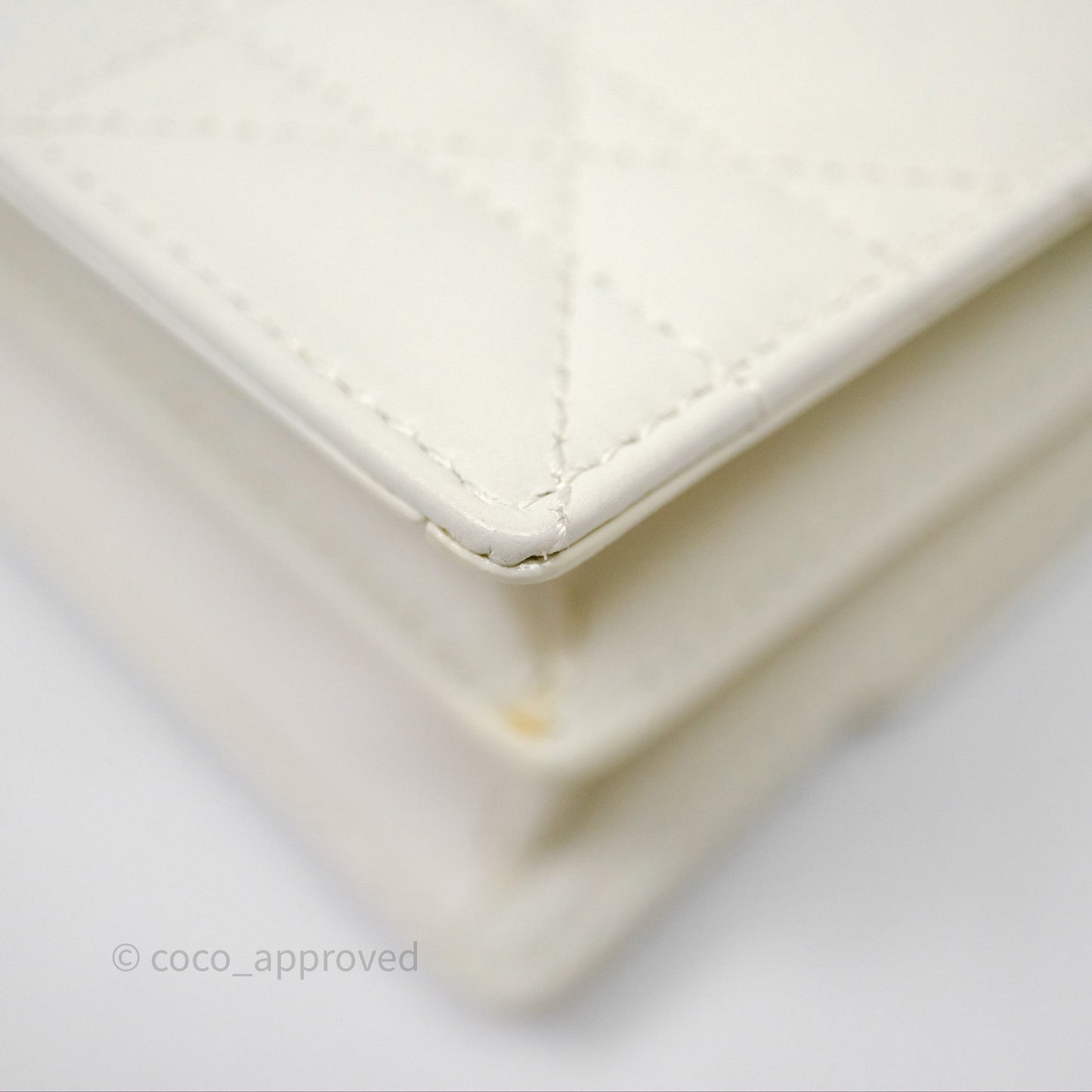 Dior Miss Caro Mini Bag Latte White Macrocannage Lambskin