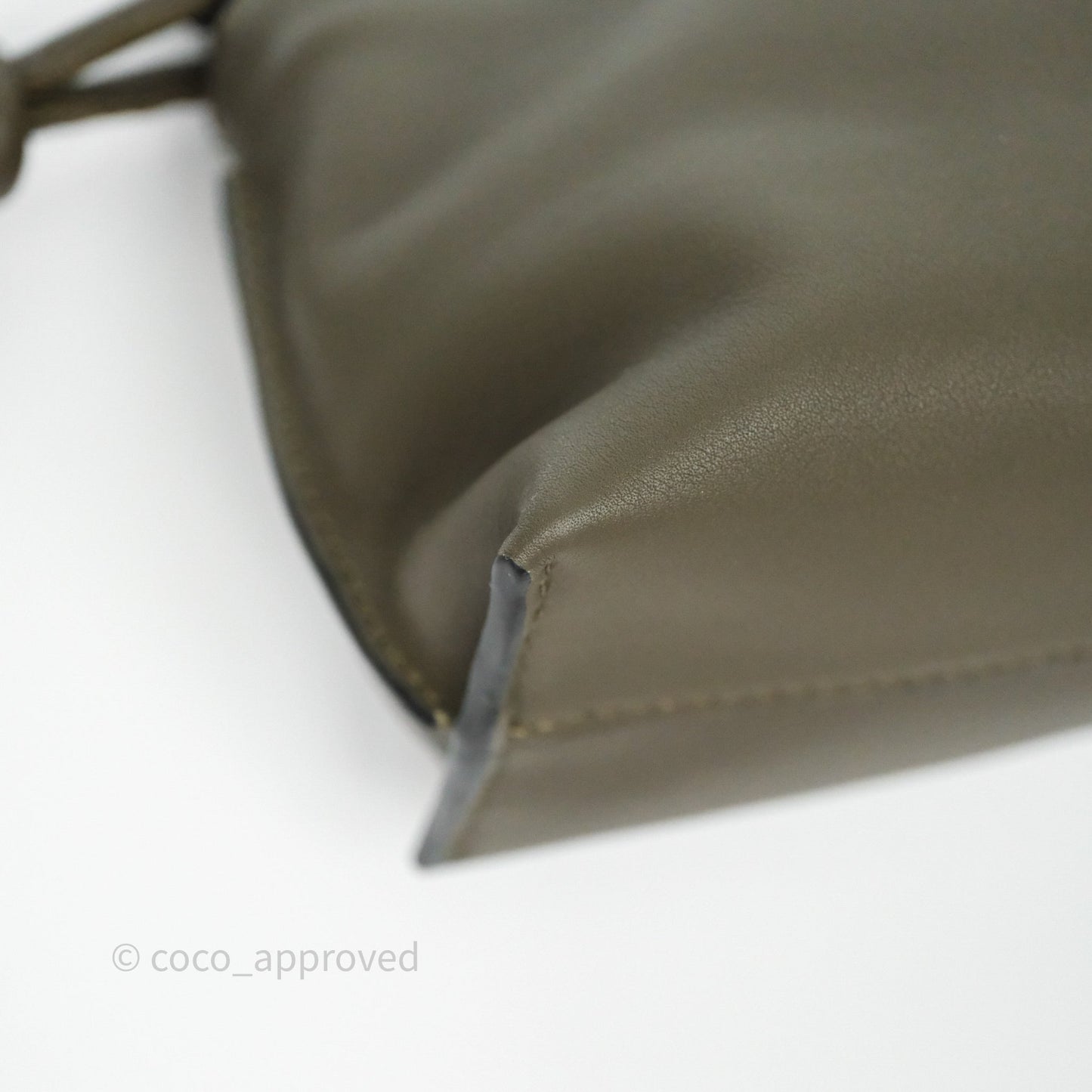 Loewe Mini Flamenco Clutch in Nappa Calfskin Dark Khaki