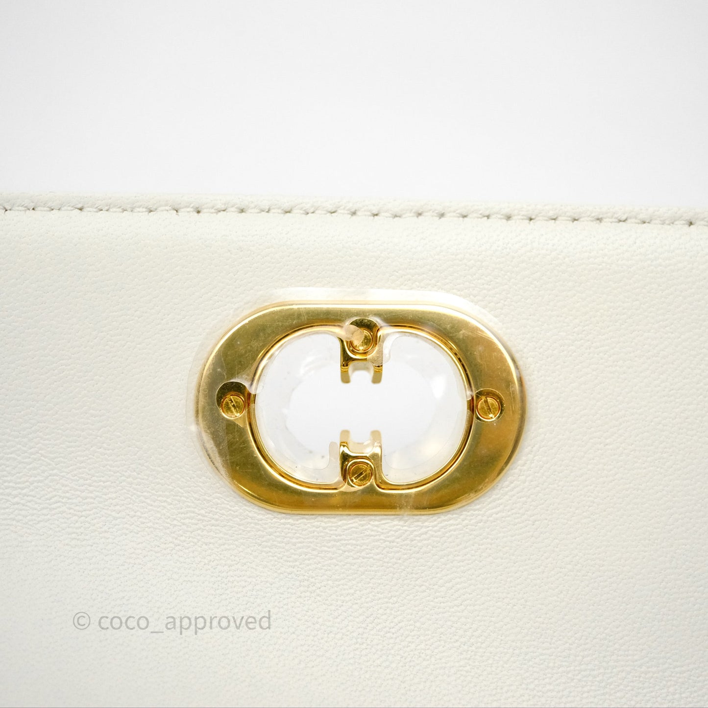 Dior Miss Caro Mini Bag Latte White Macrocannage Lambskin