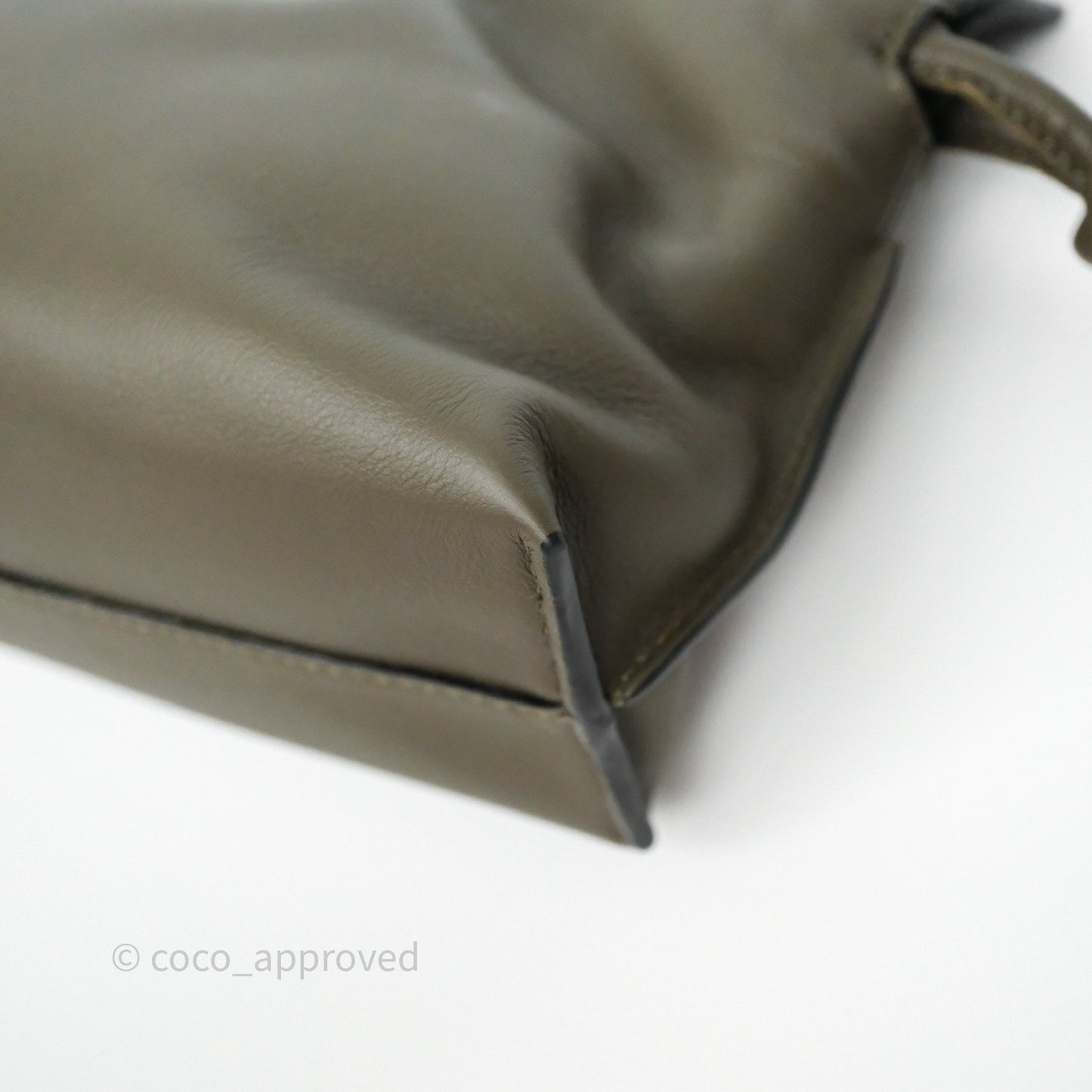 Loewe Mini Flamenco Clutch in Nappa Calfskin Dark Khaki