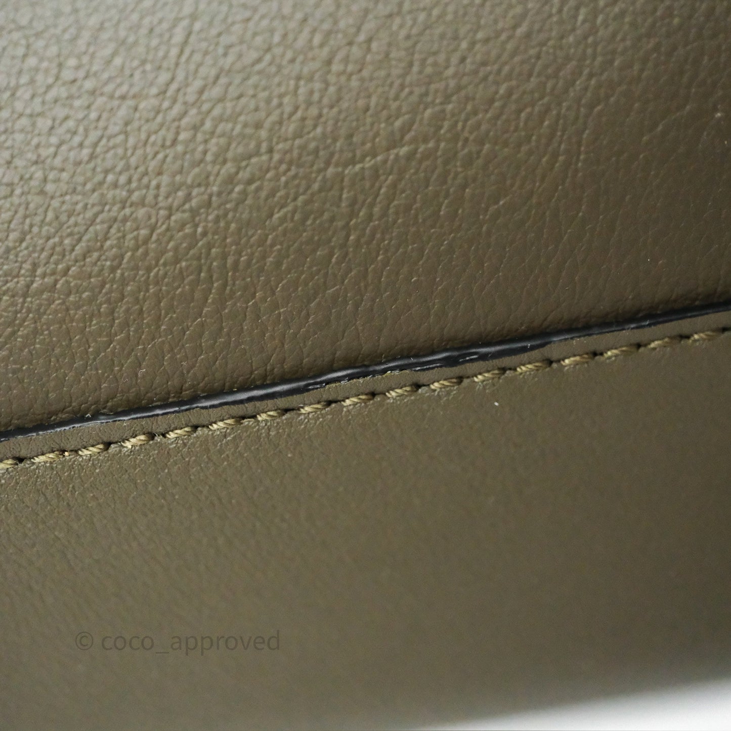 Loewe Mini Flamenco Clutch in Nappa Calfskin Dark Khaki