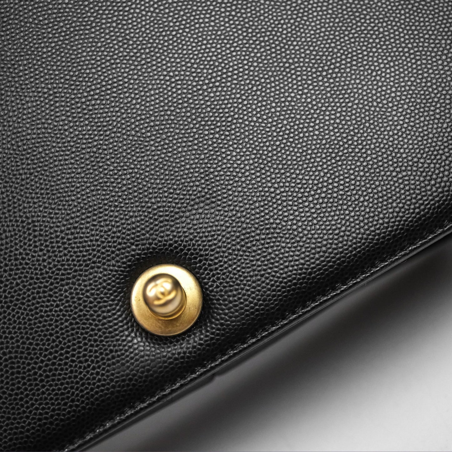 Chanel Medium Boy Quilted Black Caviar Aged Gold Hardware