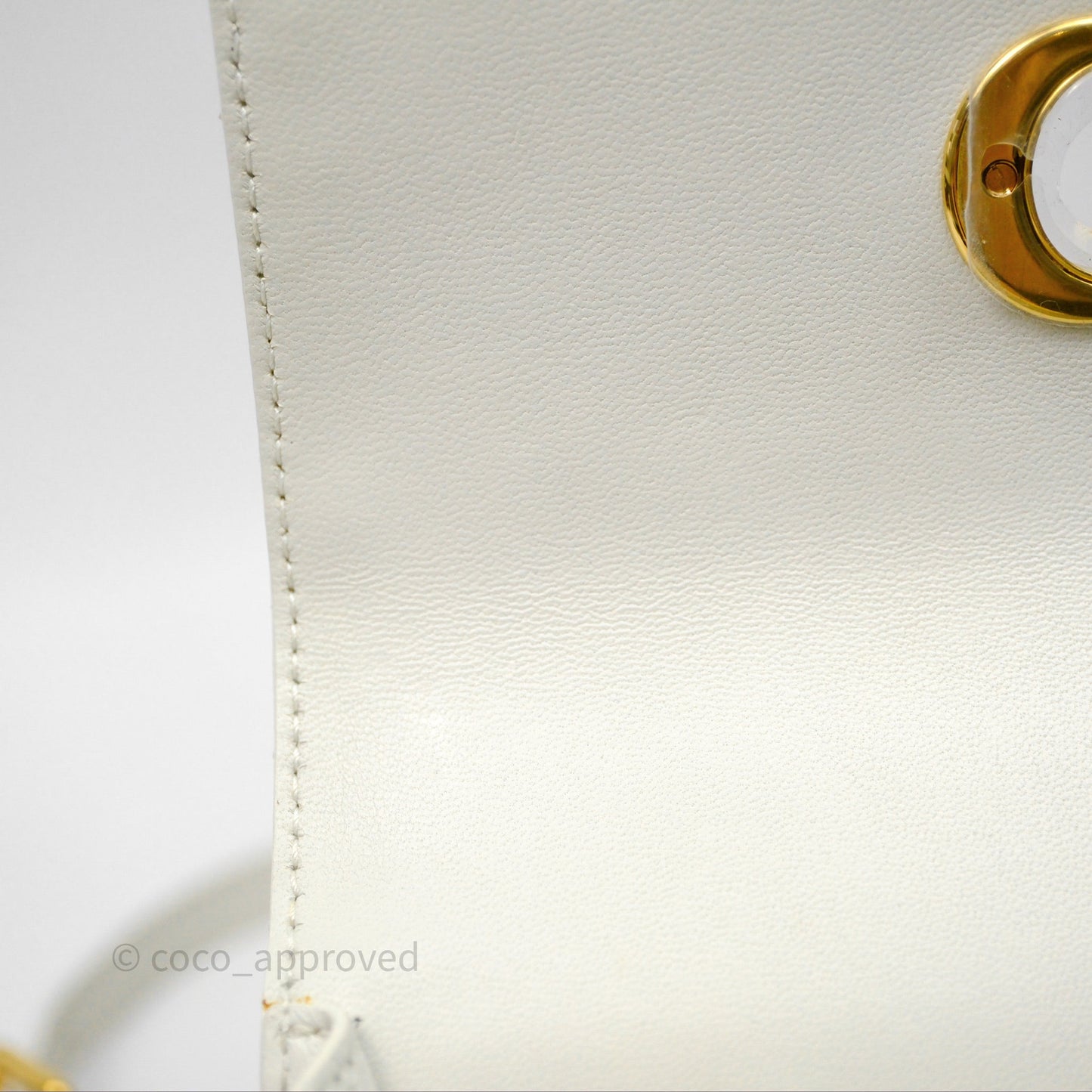 Dior Miss Caro Mini Bag Latte White Macrocannage Lambskin