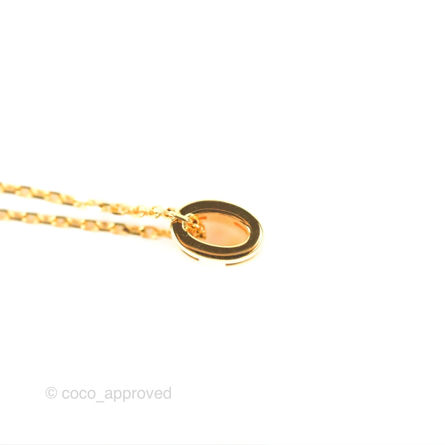Hermès Mini Pop H Marron Glace Pendant Necklace Gold Hardware