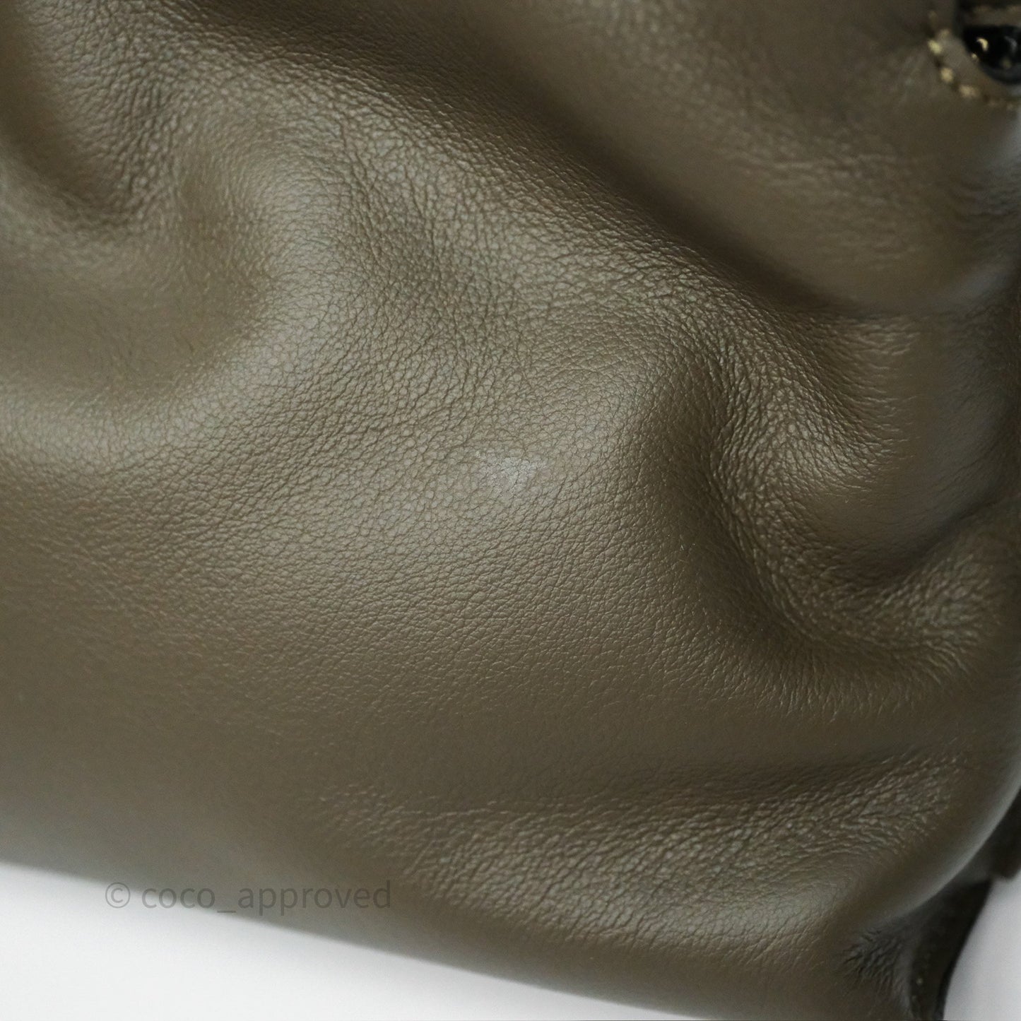 Loewe Mini Flamenco Clutch in Nappa Calfskin Dark Khaki