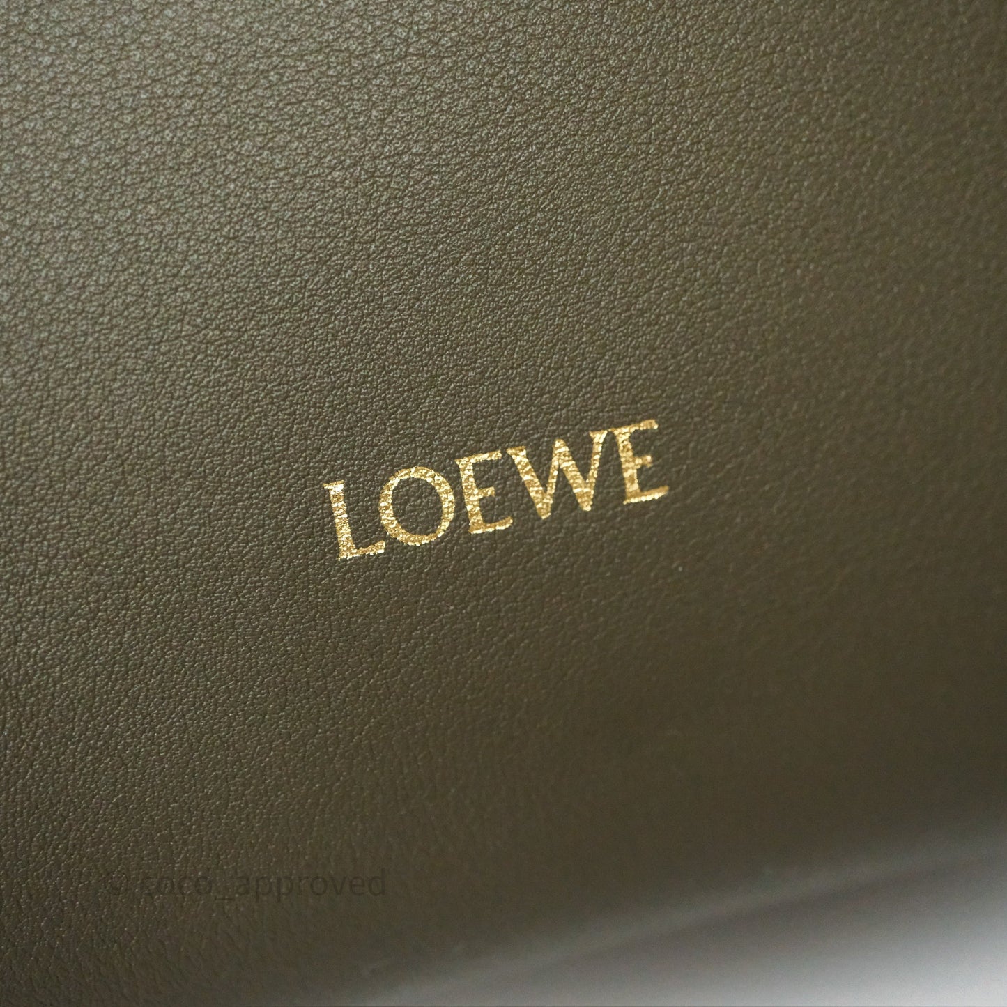 Loewe Mini Flamenco Clutch in Nappa Calfskin Dark Khaki