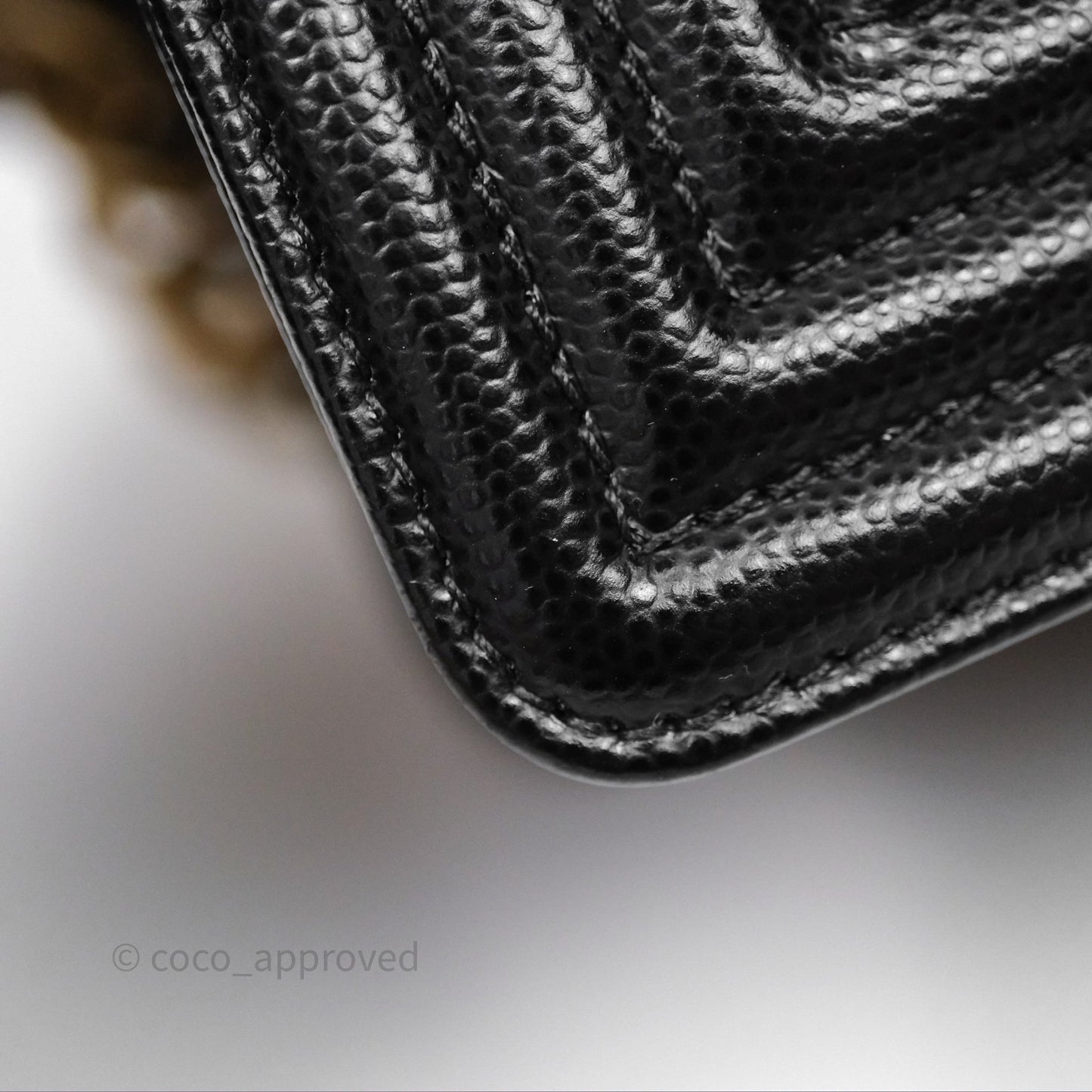 Chanel Medium Boy Quilted Black Caviar Aged Gold Hardware
