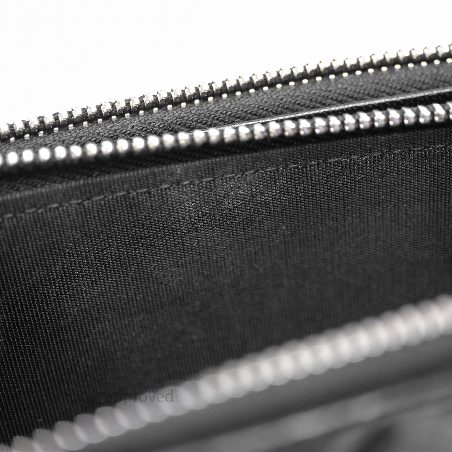 Chanel Double Zip Clutch With Chain Calfskin Black Silver Hardware