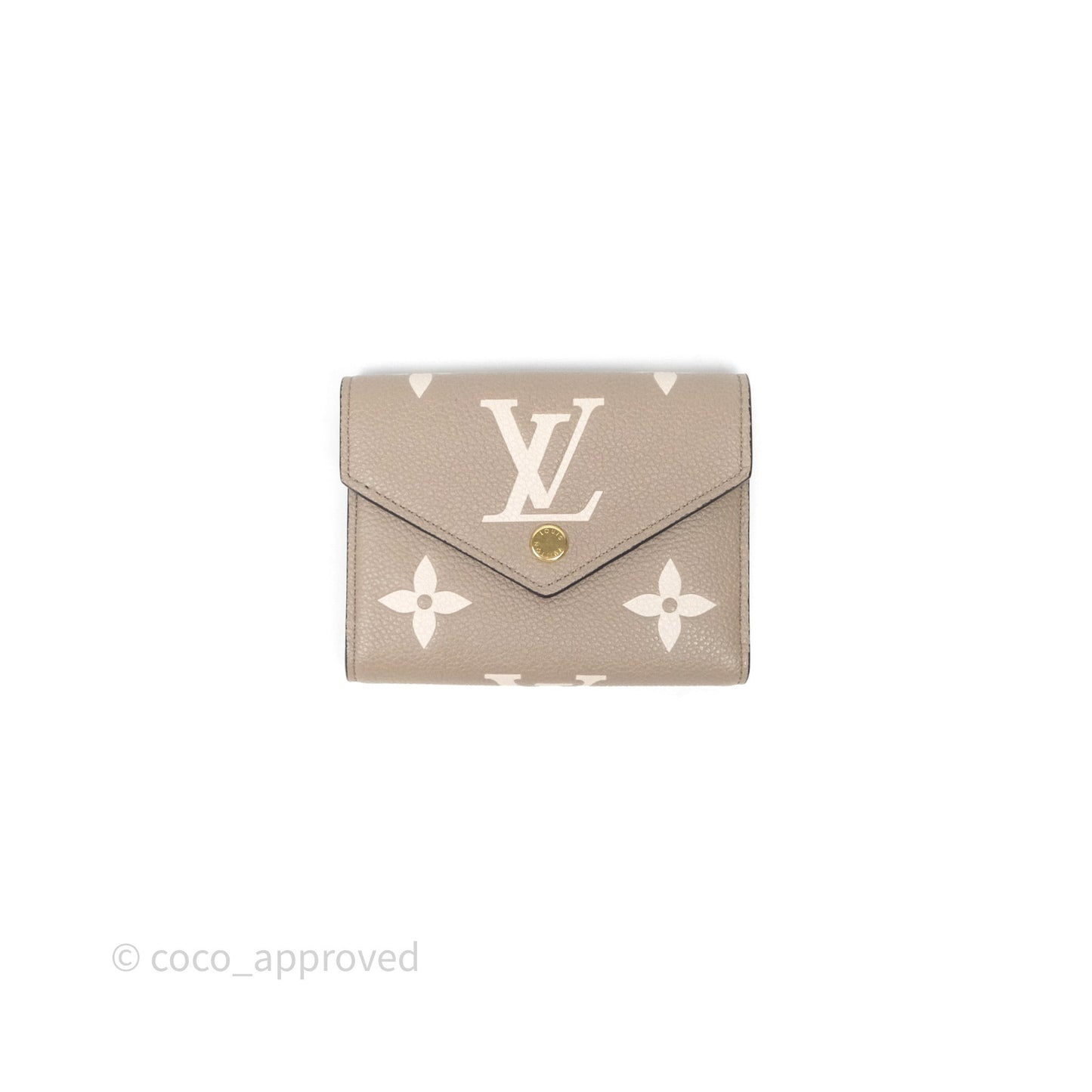 Louis Vuitton Victorine Wallet Monogram Empreinte Dove/Cream
